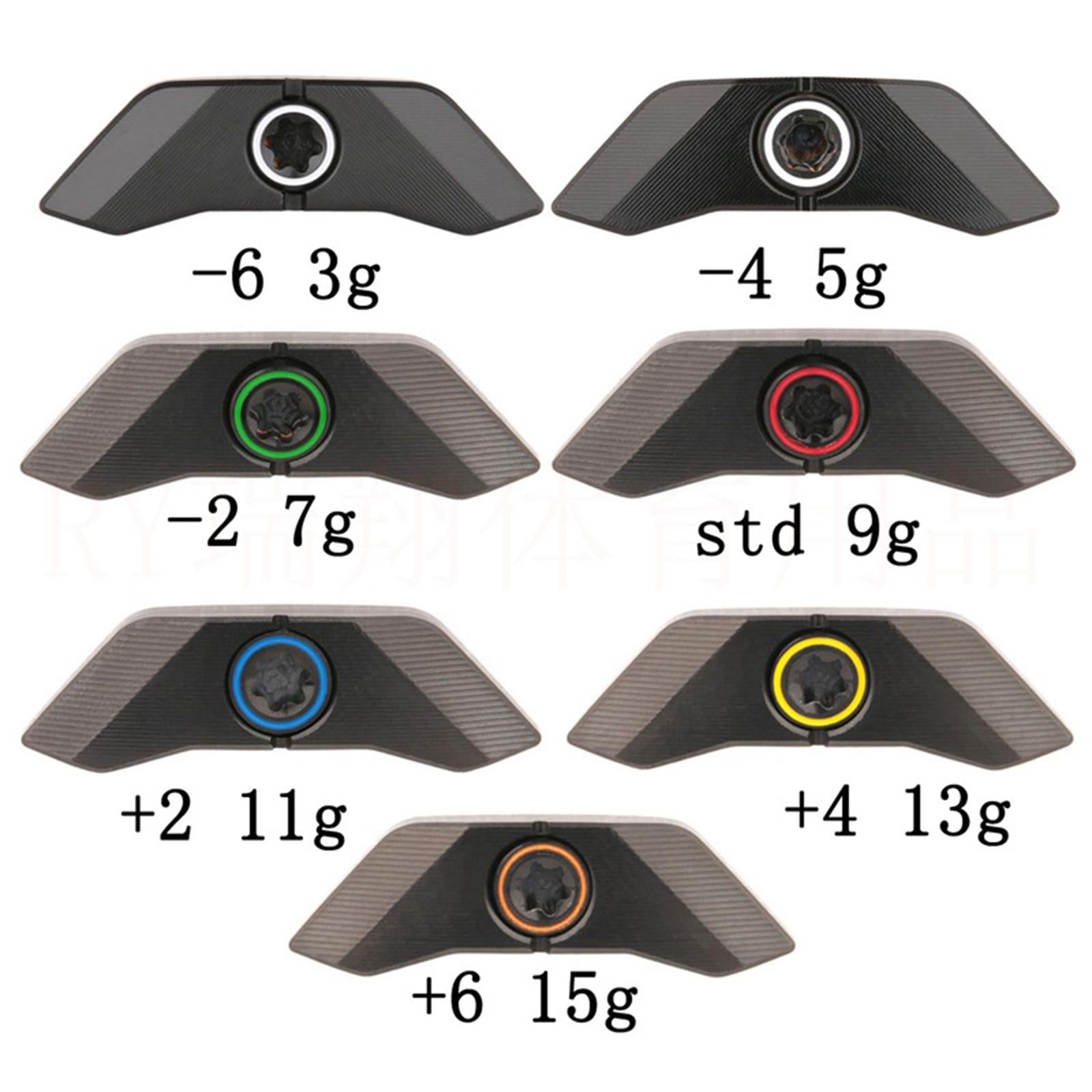 7Pcs Golf Club Weights Stainless Steel 7 Different Sizes Driver Fairway Wood