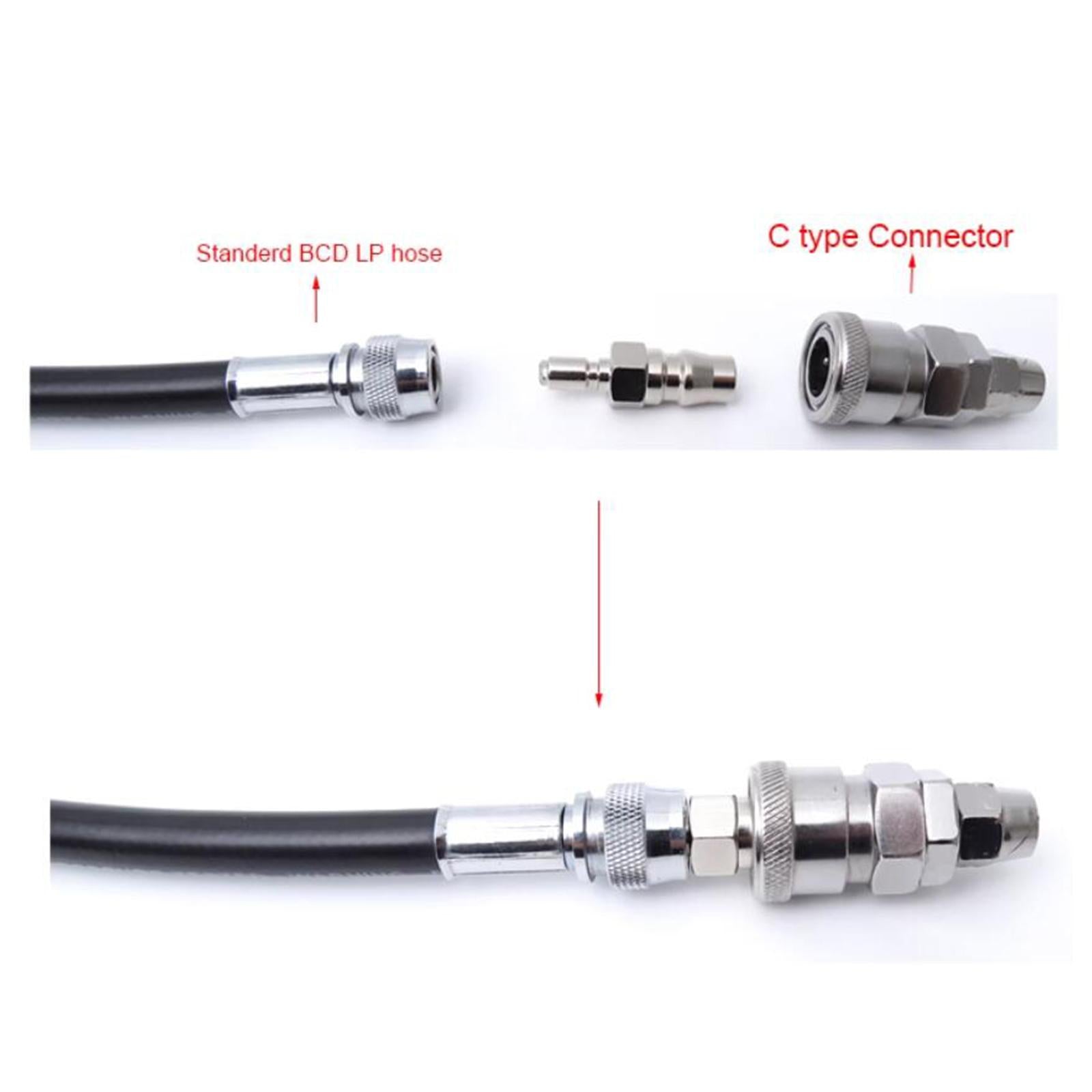 Diving Regulator Adapter Diver Standard Quick Connect Underwater BCD Adaptor