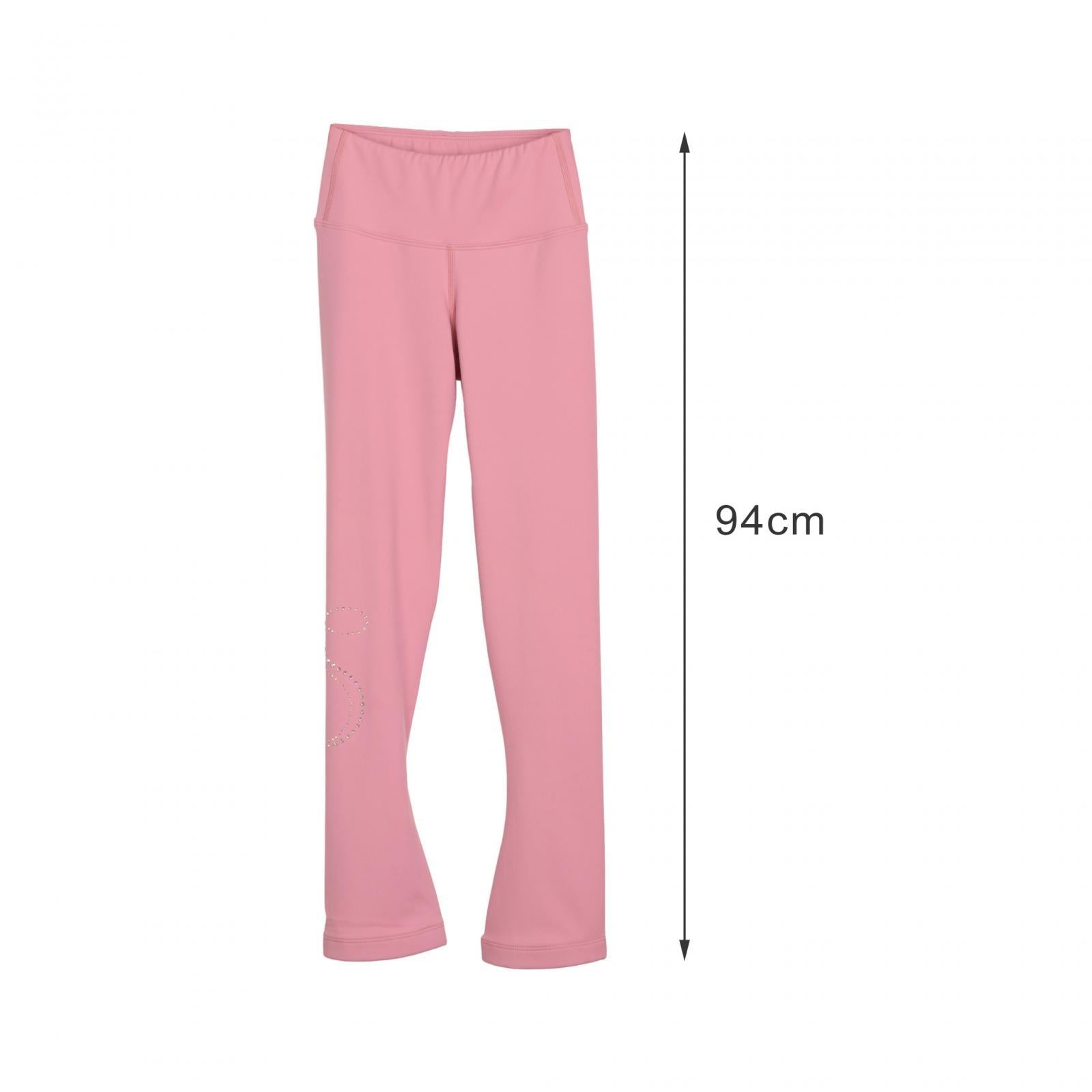 Ice Skating Pants for Girls Fleece Ice Skating Practice Pants Training Wear XS Pink