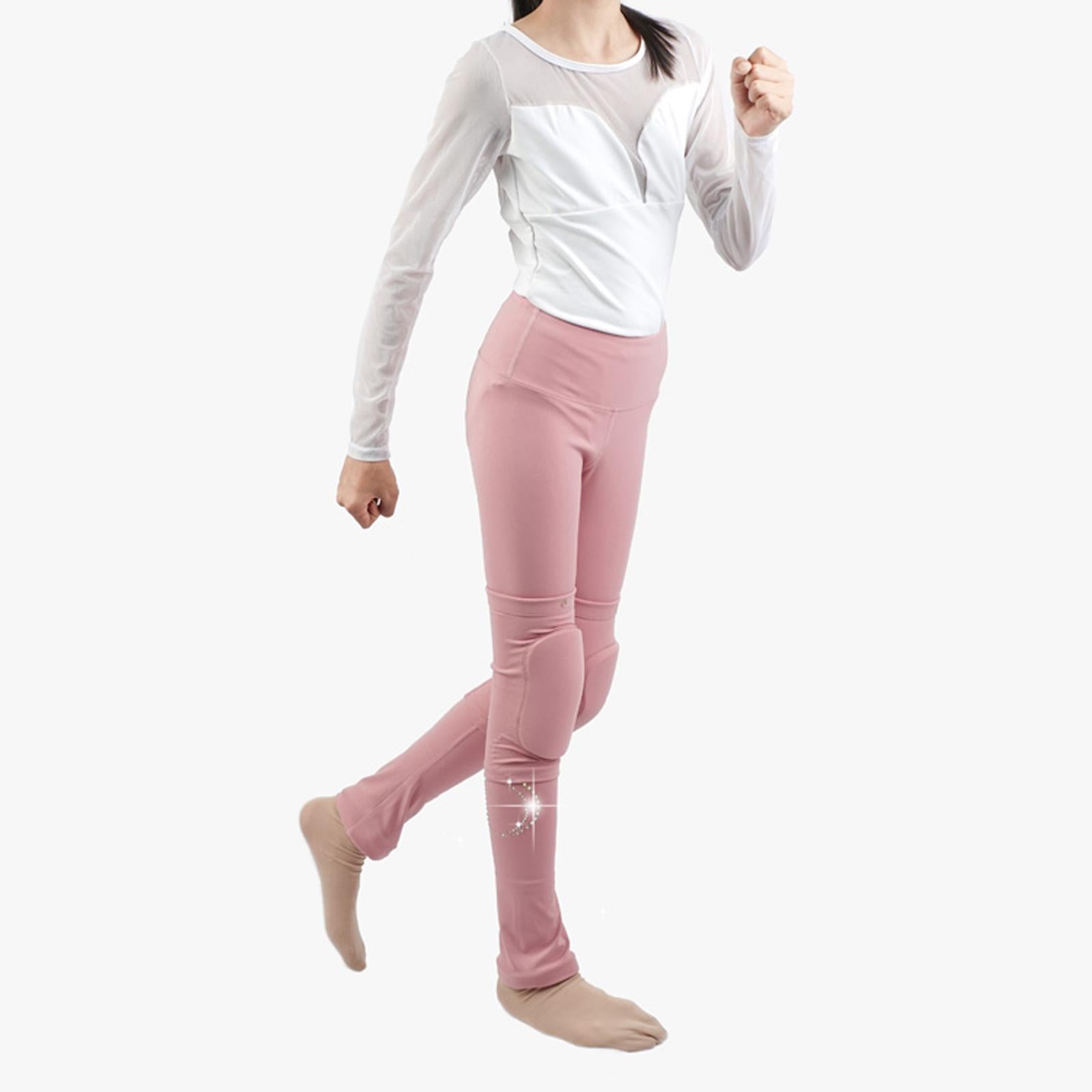 Ice Skating Pants for Girls Fleece Ice Skating Practice Pants Training Wear XS Pink