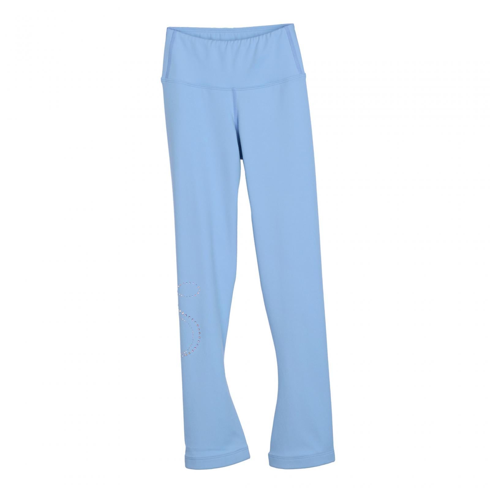 Ice Skating Pants for Girls Fleece Ice Skating Practice Pants Training Wear XXS Blue
