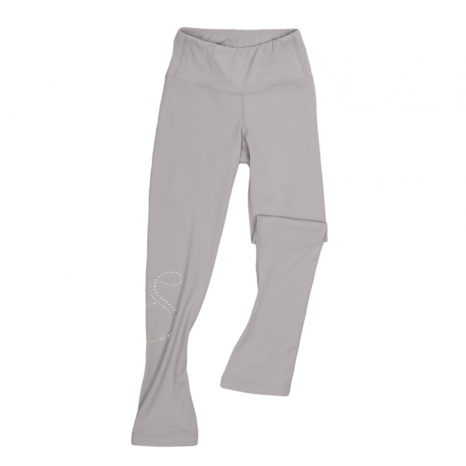 Ice Skating Pants for Girls Fleece Ice Skating Practice Pants Training Wear XXS Gray