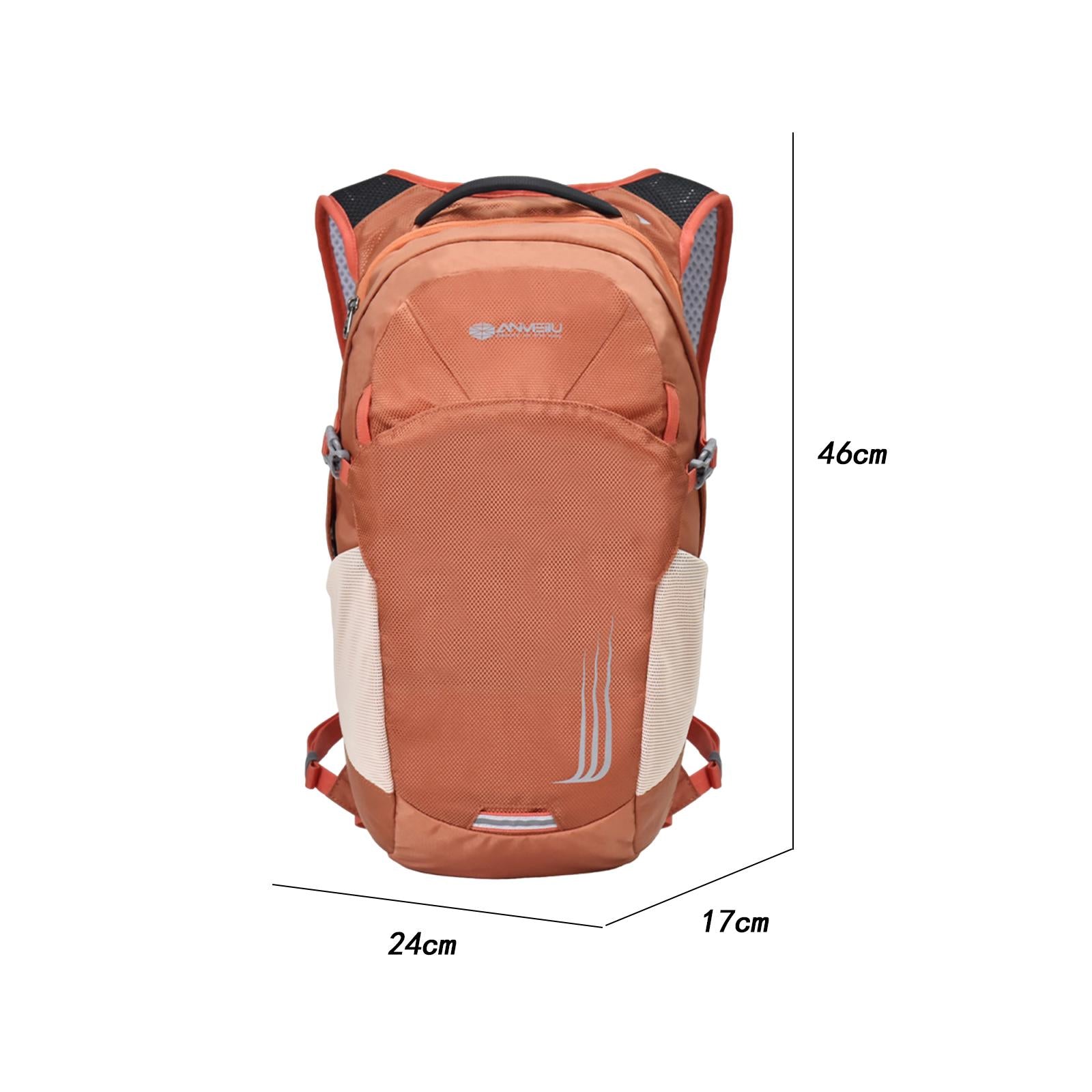 18L Hydration Backpack Rucksack Water Storage Bag for Camping Hiking Cycling Brick Red