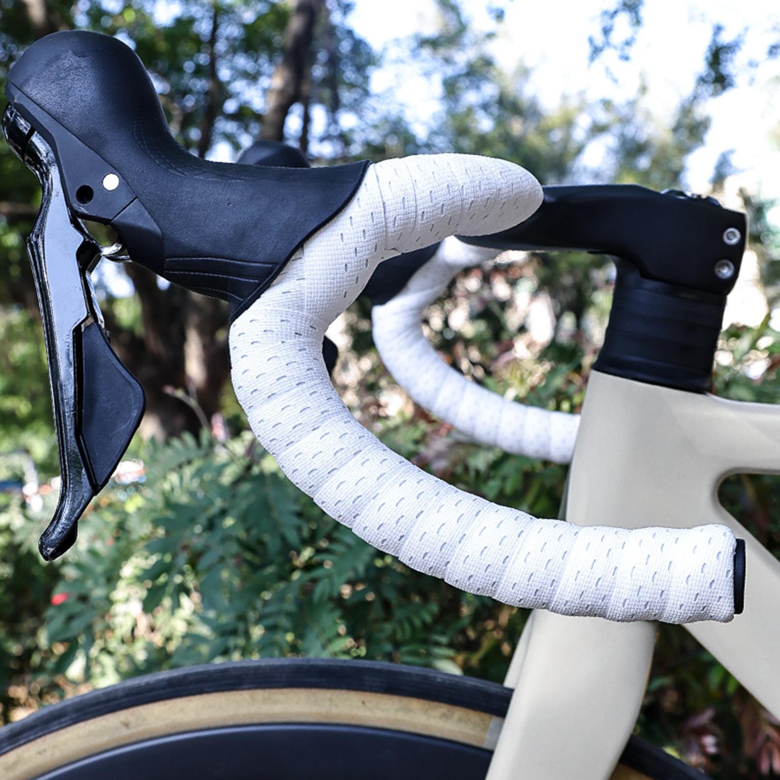 2Pcs Road Bike Handlebar Tape Silicone Handlebar Grip for Riding Cycling BMX