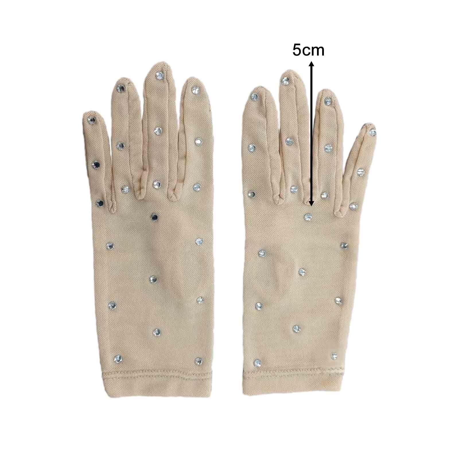 Ice Skating Gloves Skate Gloves for Stage Performance Dance Show Competition XS