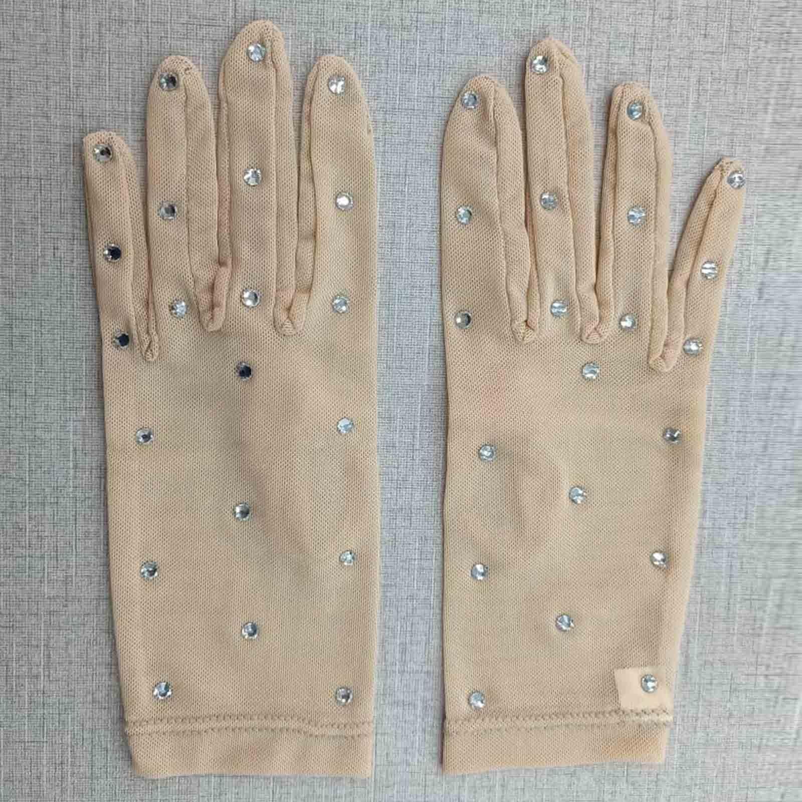 Ice Skating Gloves Skate Gloves for Stage Performance Dance Show Competition S