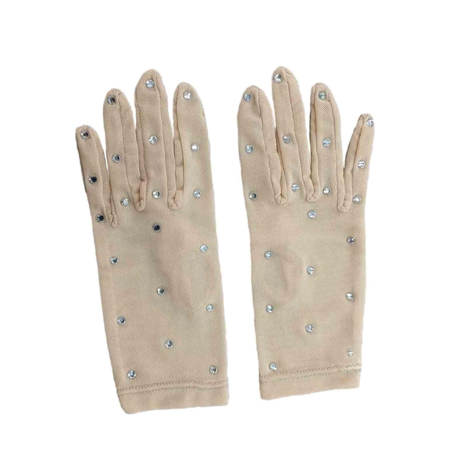 Ice Skating Gloves Skate Gloves for Stage Performance Dance Show Competition XL