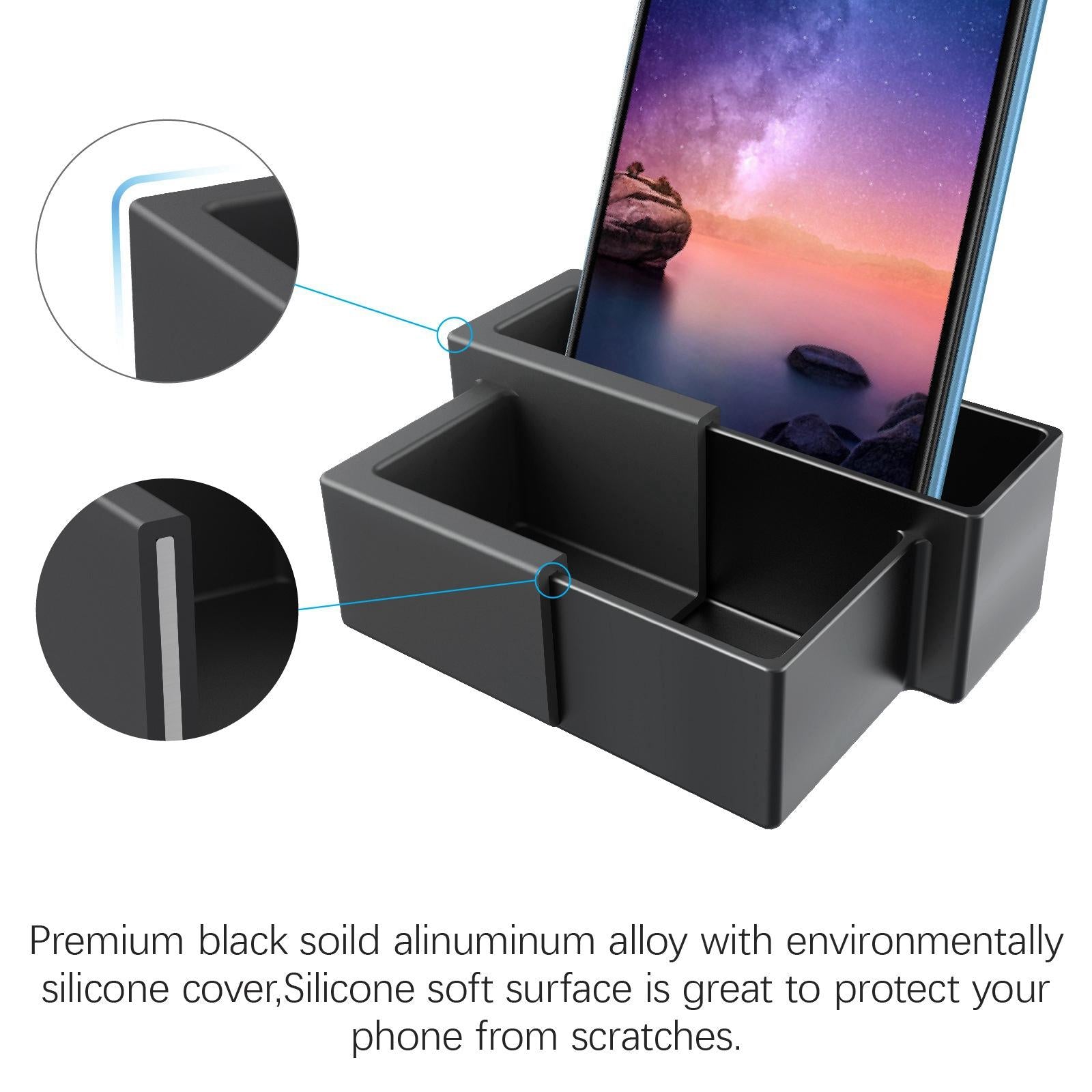 Exercise Bike Phone Holder Stainless Steel Easy to Install Cell Phone Holder