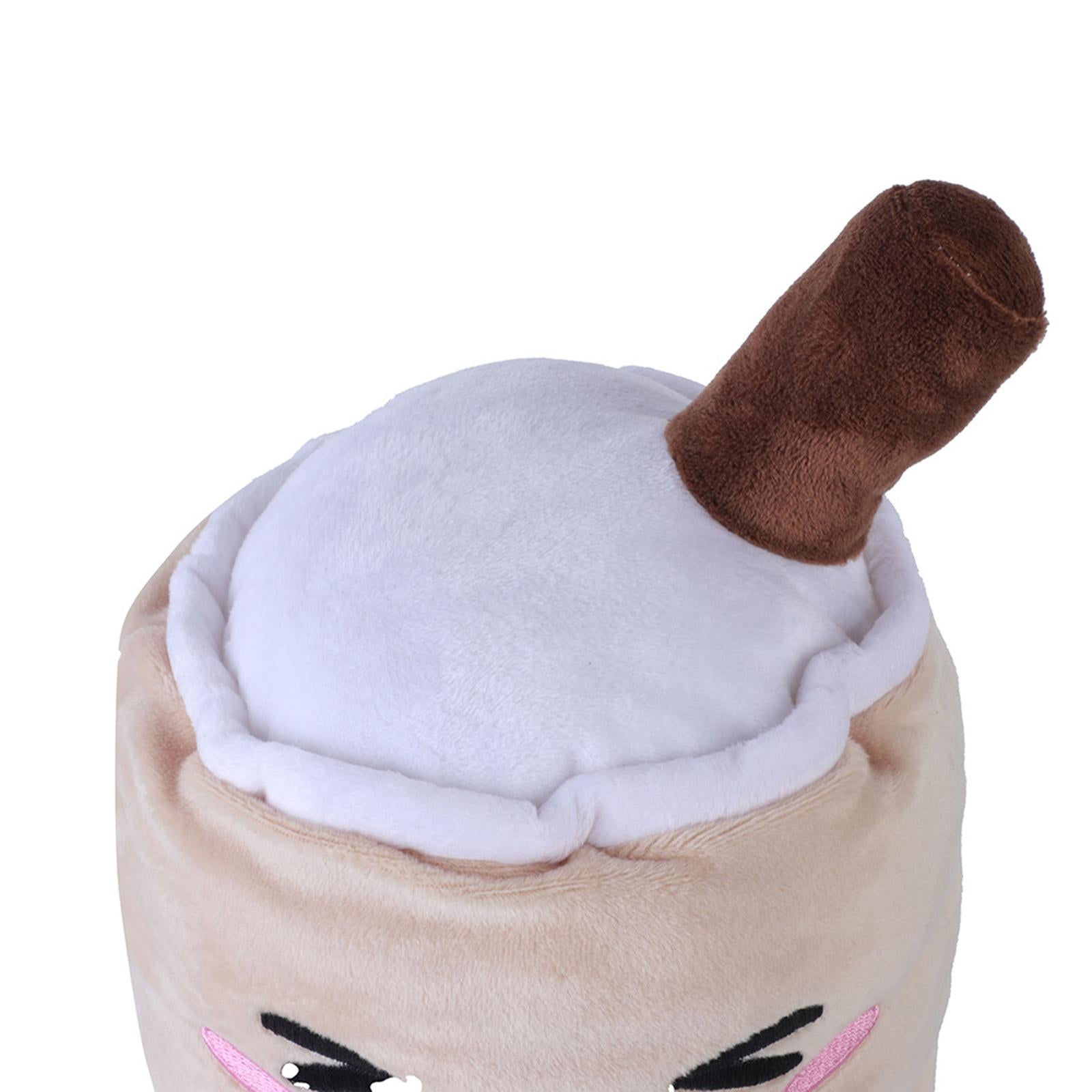 Golf Driver Headcover Cute Milk Tea Cup Soft Plush Golf Club Wood Head Cover