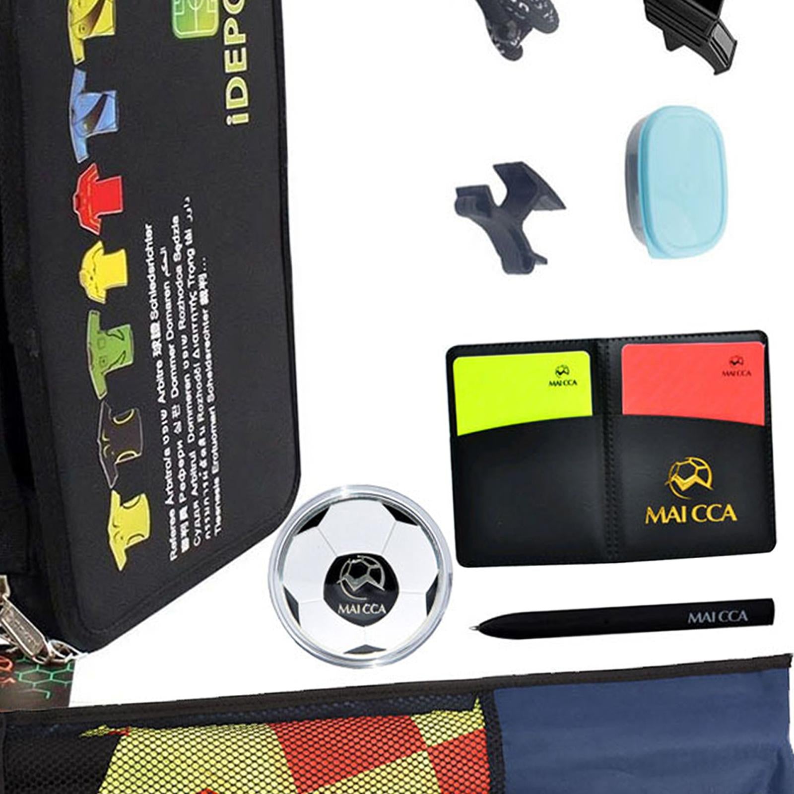 Soccer Referee Accessory Bag Hand Flag Football Red Yellow Card Carrying Bag