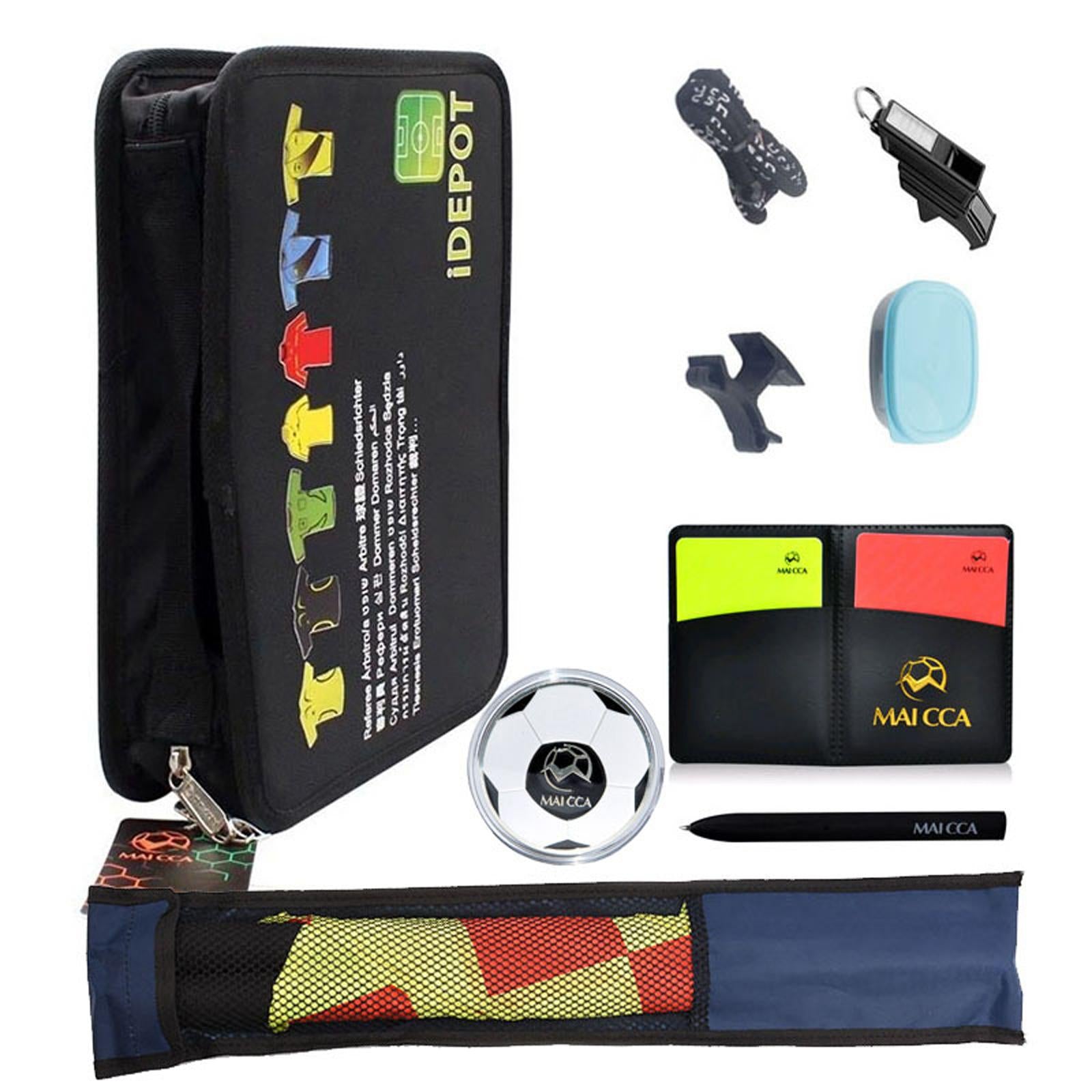 Soccer Referee Accessory Bag Hand Flag Football Red Yellow Card Carrying Bag