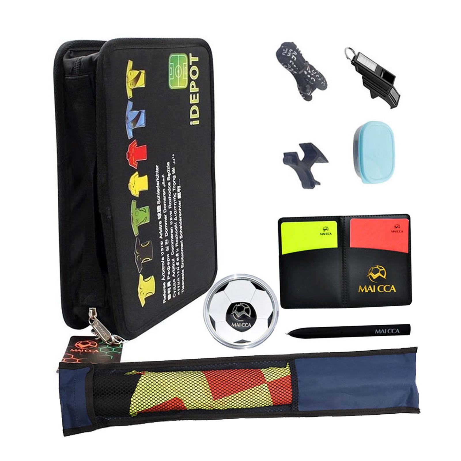 Soccer Referee Accessory Bag Hand Flag Football Red Yellow Card Carrying Bag