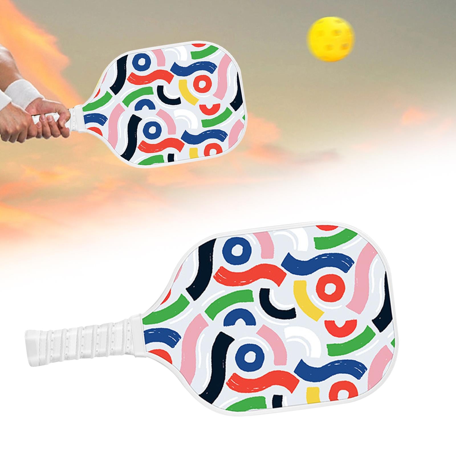 Pickleball Ball Paddle with Non Slip Breathable Gripping for Training Adults