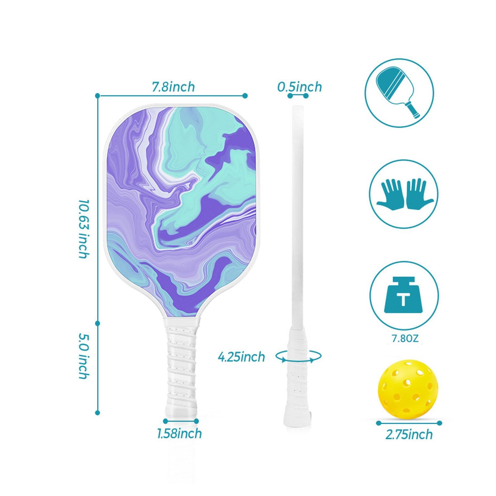 Pickleball Racket Durable Single Paddle for Beginner to Intermediate Players