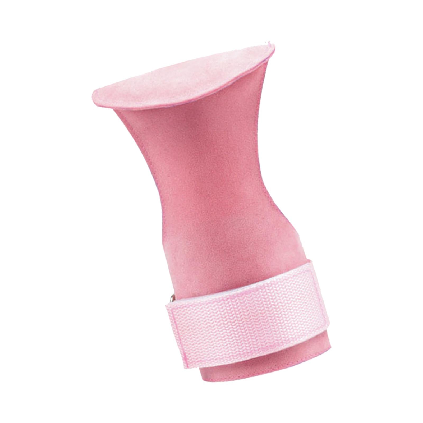 Weight Lifting Straps Hand Grips for Cross Training Weightlifting Gymnastics Pink Right Hand