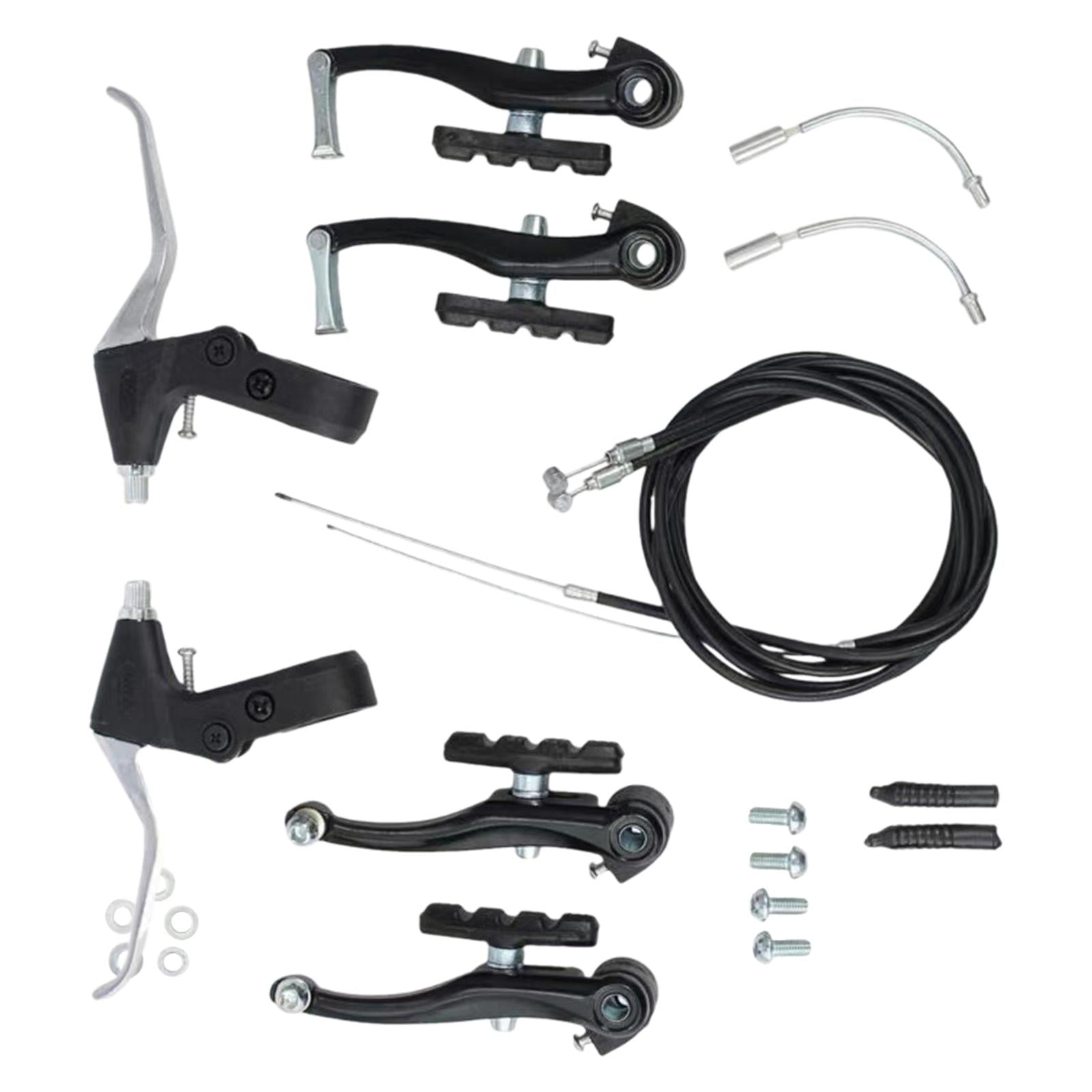 Bicycle Brake Replacement Portable Metal Bike Brakes Set Easy Installation