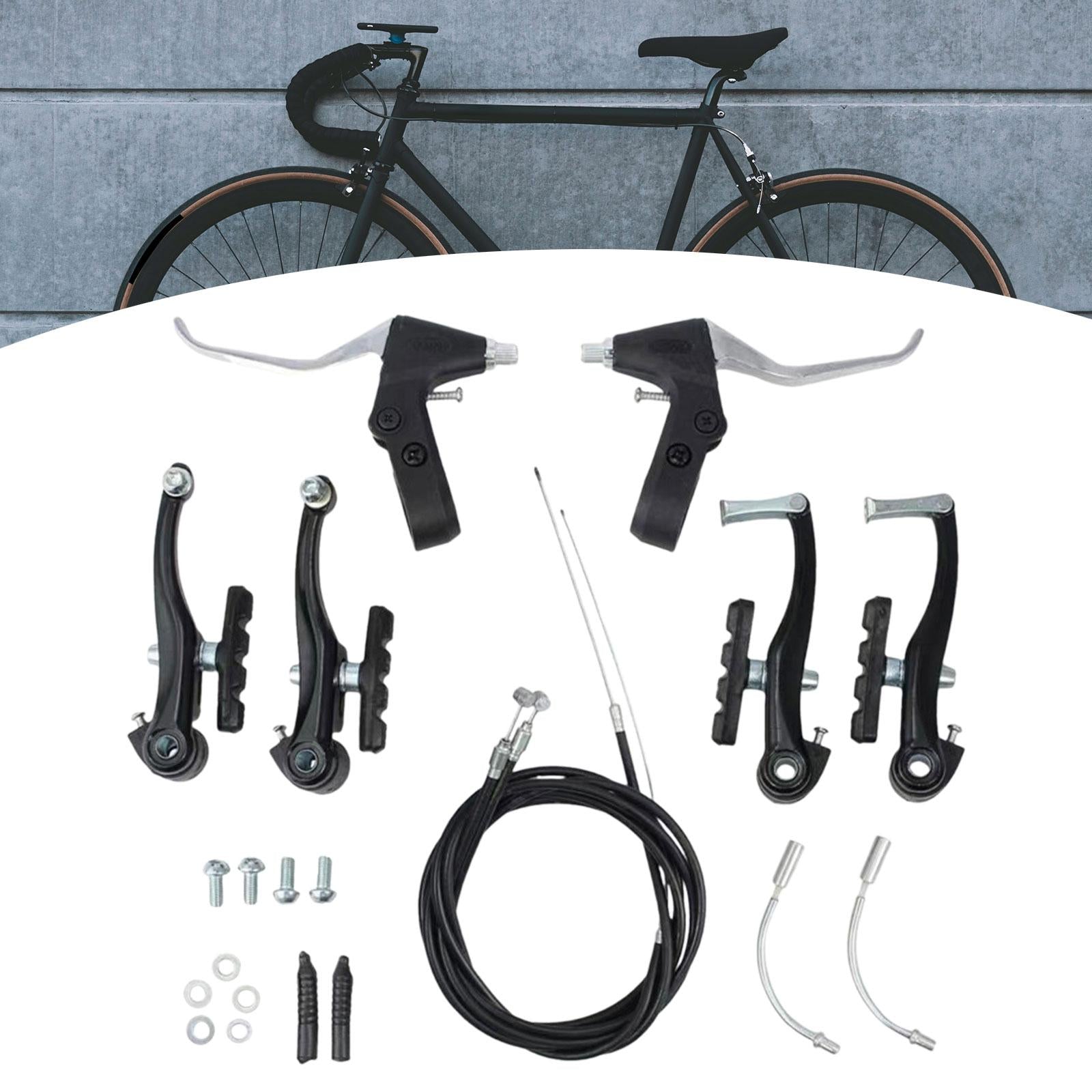 Bicycle Brake Replacement Portable Metal Bike Brakes Set Easy Installation