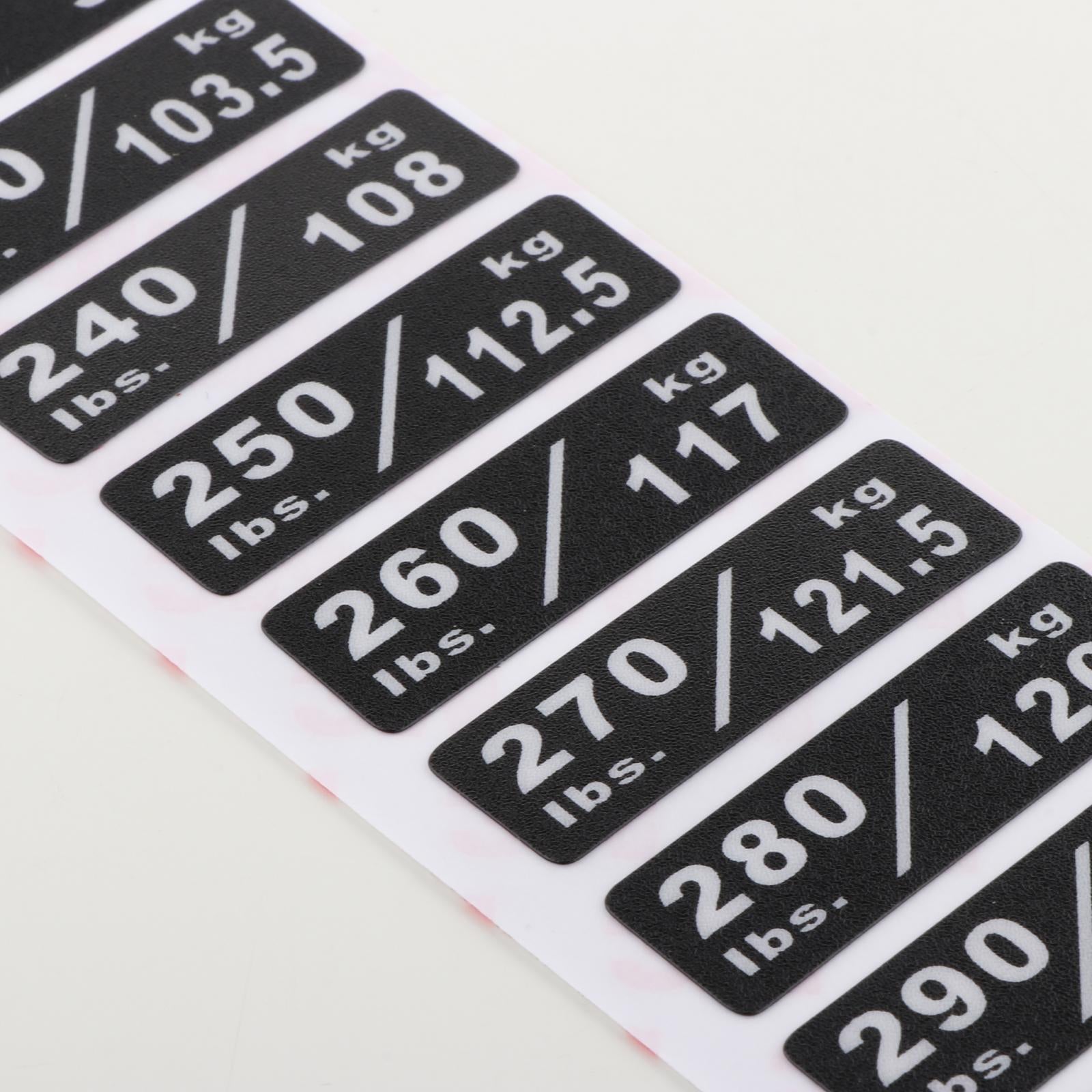 Weight Stack Labels Weight Stickers for Workout Indoor Gym Strength Training