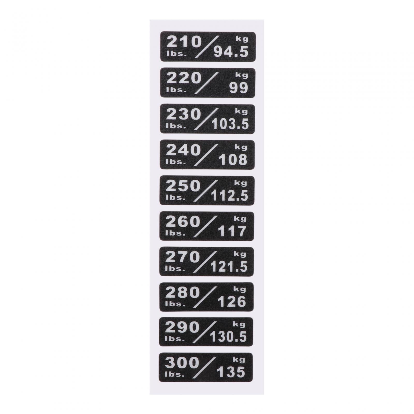 Weight Stack Labels Weight Stickers for Workout Indoor Gym Strength Training
