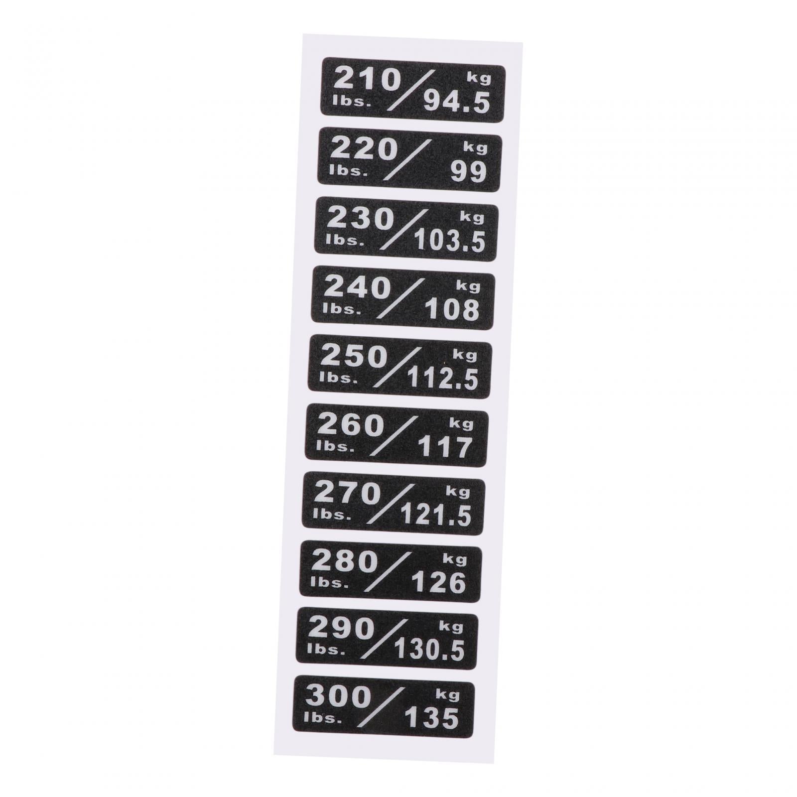 Weight Stack Labels Weight Stickers for Workout Indoor Gym Strength Training