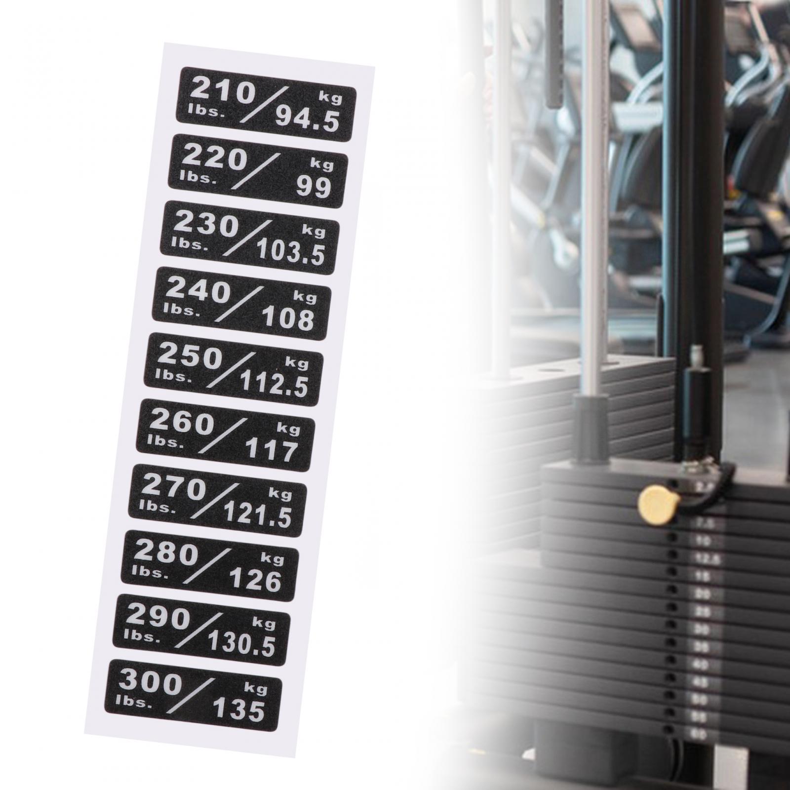 Weight Stack Labels Weight Stickers for Workout Indoor Gym Strength Training