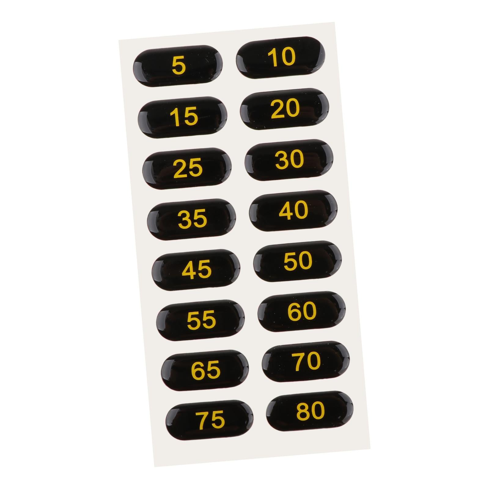Weight Stack Labels Number Stickers for Fitness Equipment Gym Sporting Goods