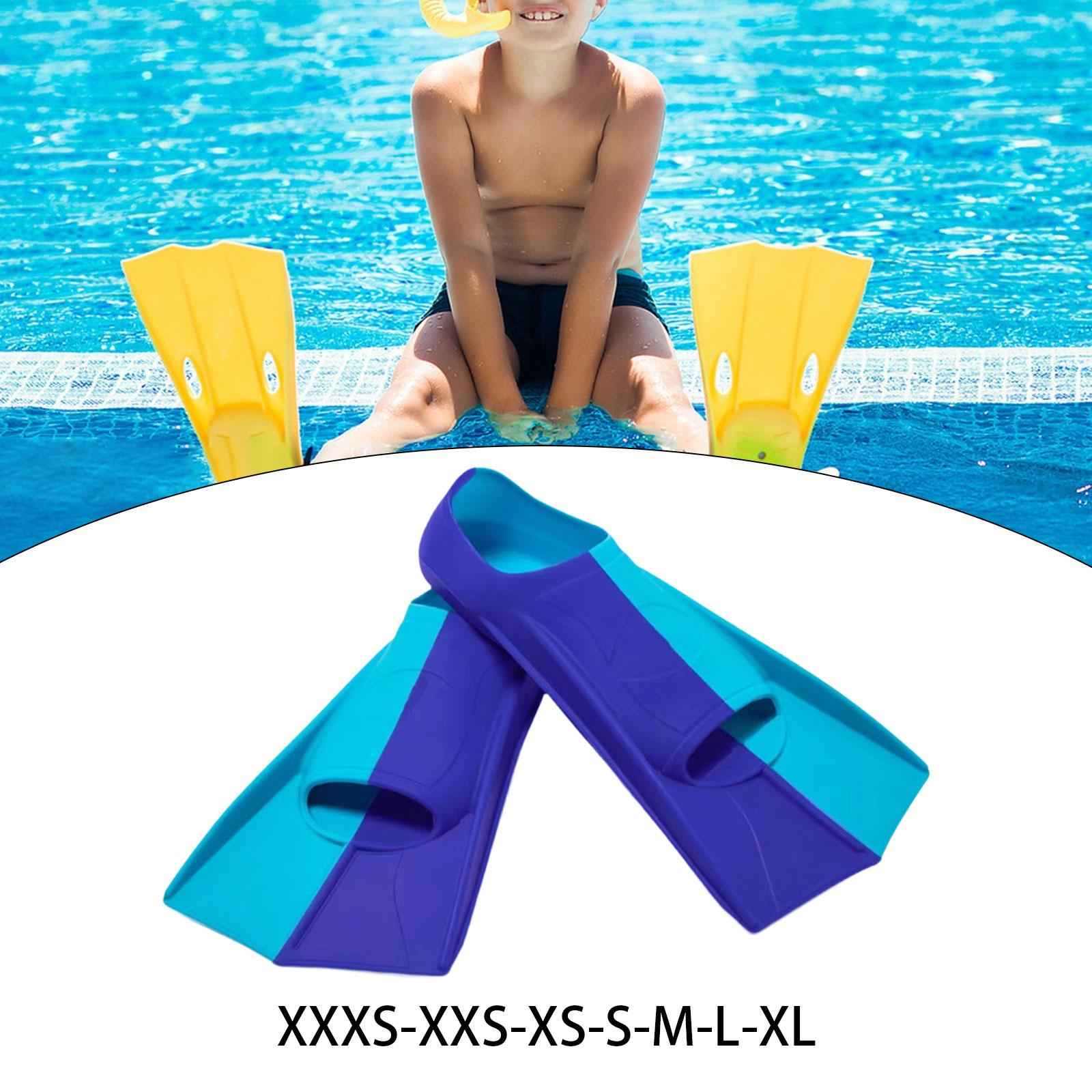 Snorkel Fins Traveling Portable Diving Fins for Beginners Kids Professionals XXXS