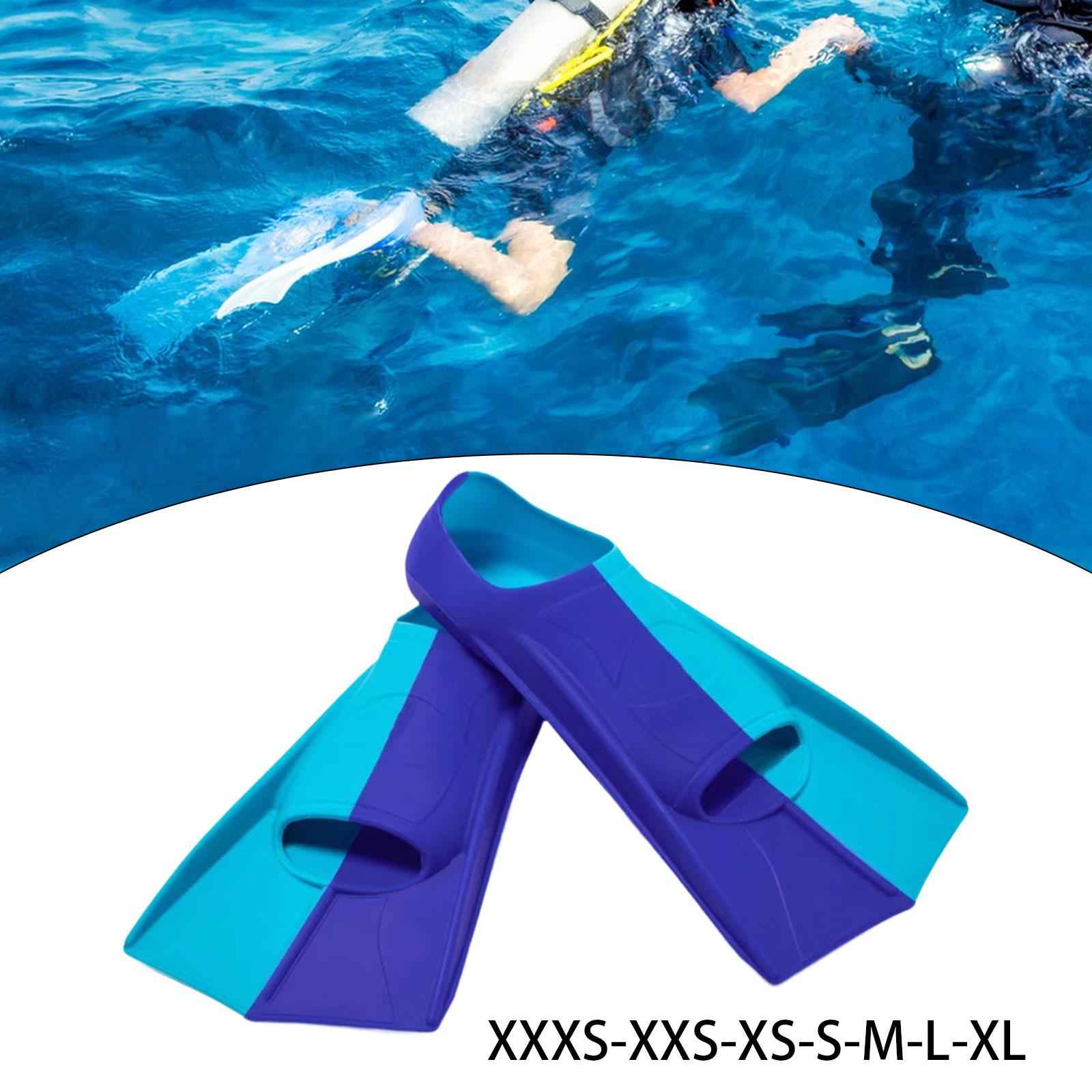 Snorkel Fins Traveling Portable Diving Fins for Beginners Kids Professionals XXXS