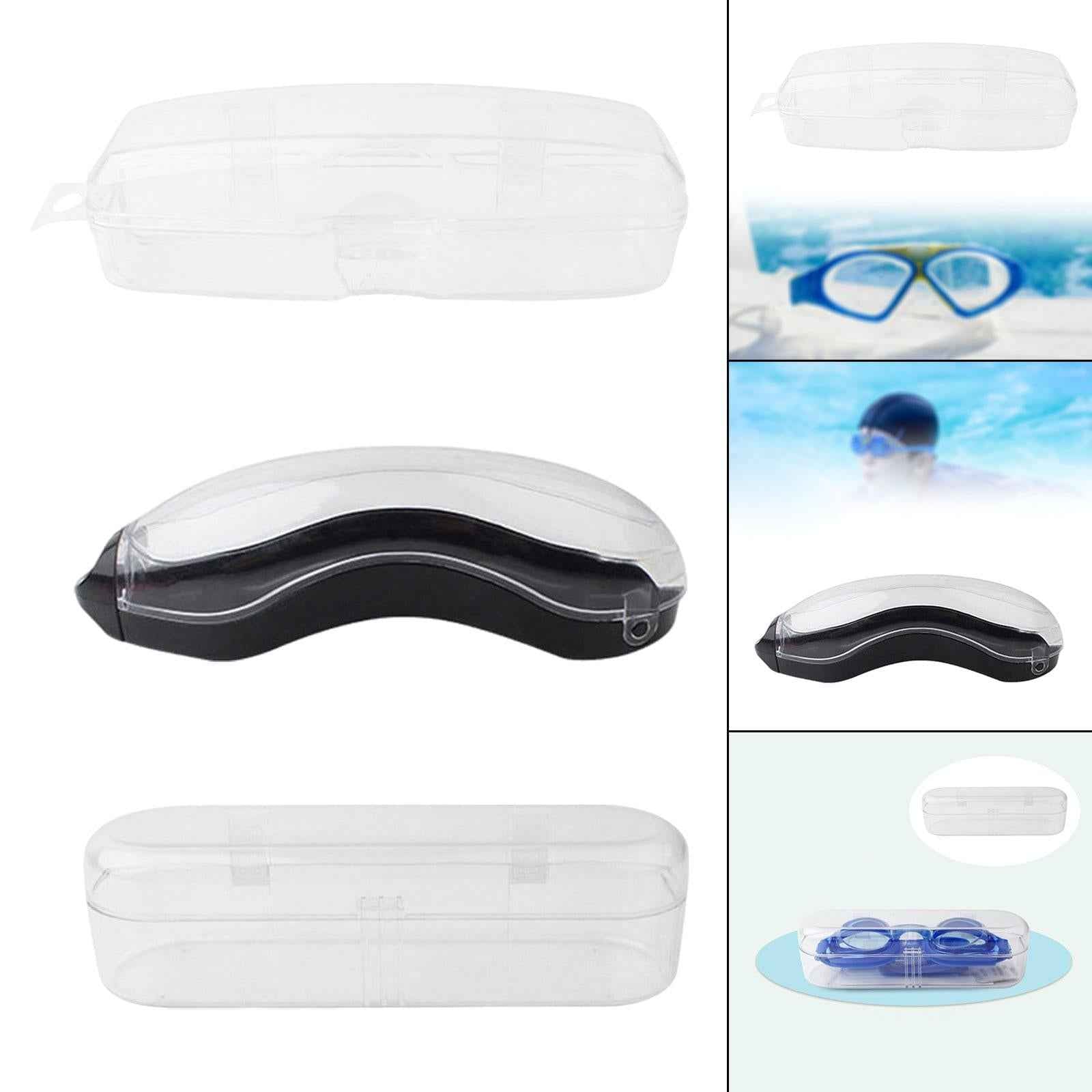 Swim Goggles Case Clear Swimming Equipment for Women Men Kids Eyewear Goggles 16cmx5.8cmx5.8cm