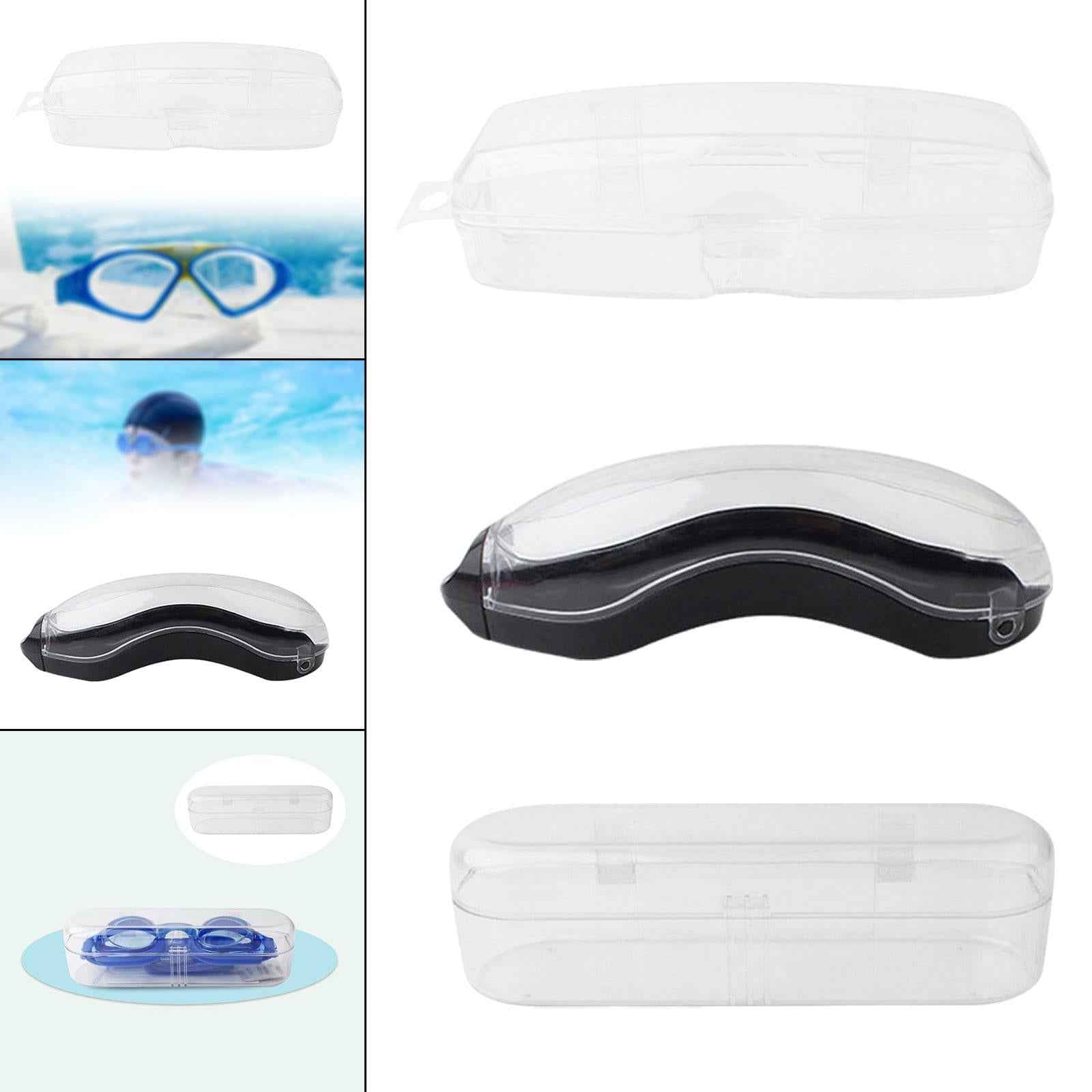 Swim Goggles Case Clear Swimming Equipment for Women Men Kids Eyewear Goggles 16cmx5.8cmx5.8cm