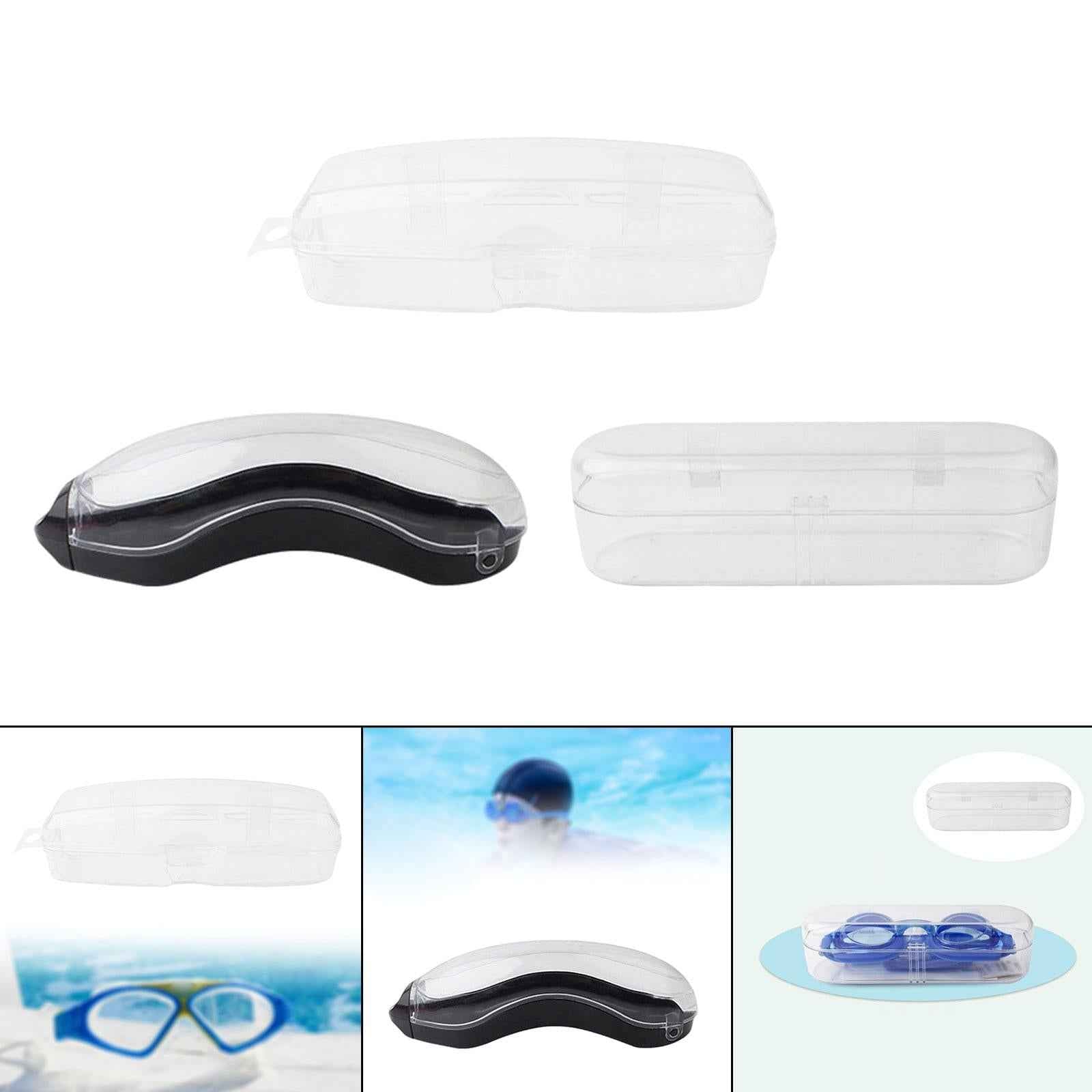 Swim Goggles Case Clear Swimming Equipment for Women Men Kids Eyewear Goggles 16cmx5.8cmx5.8cm
