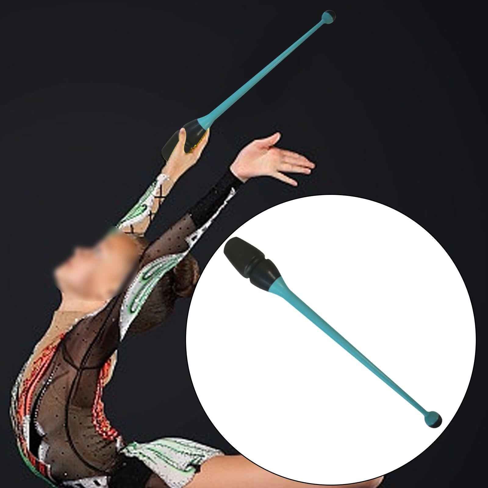 Rhythmic Gymnastics Stick Rubber Gymnastics Bar for Artistic Dance Home Kids Blue