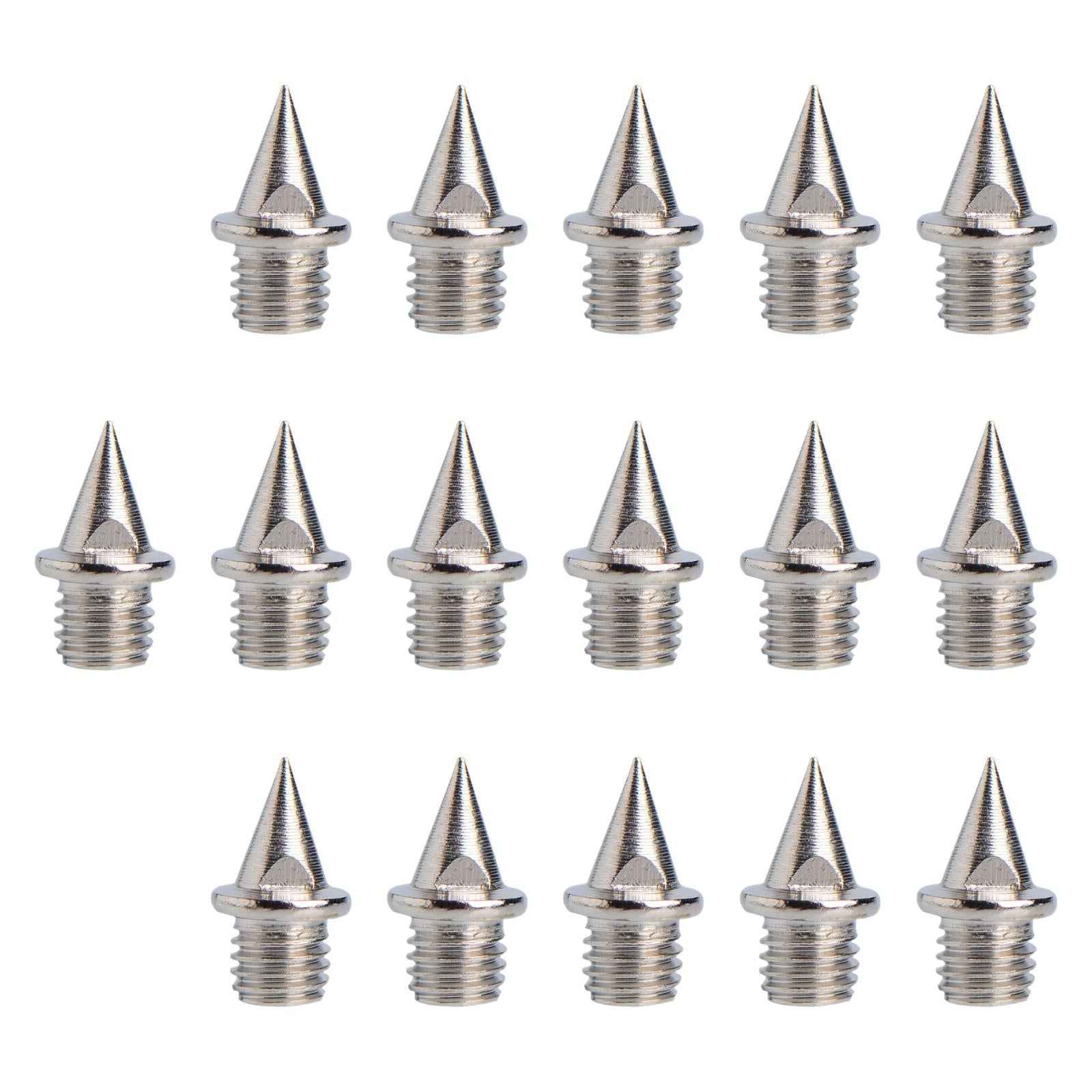 16 Pieces Replacement Spikes for Track Shoes 7 mm for Short Distance Running Silver Sharp Nails