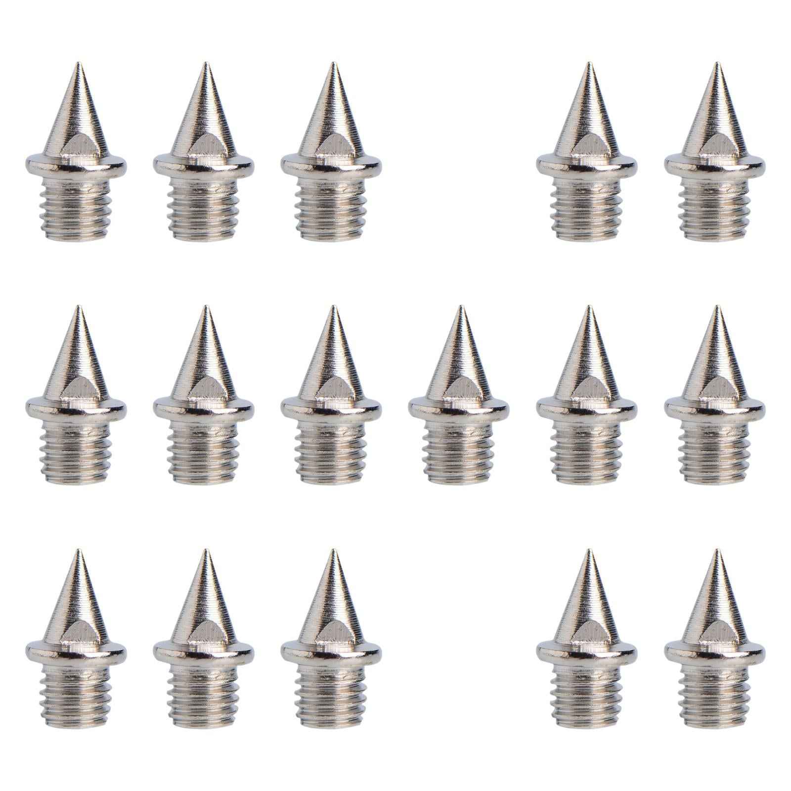 16 Pieces Replacement Spikes for Track Shoes 7 mm for Short Distance Running Silver Sharp Nails