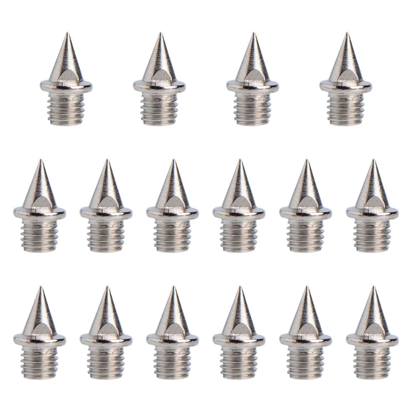 16 Pieces Replacement Spikes for Track Shoes 7 mm for Short Distance Running Silver Sharp Nails