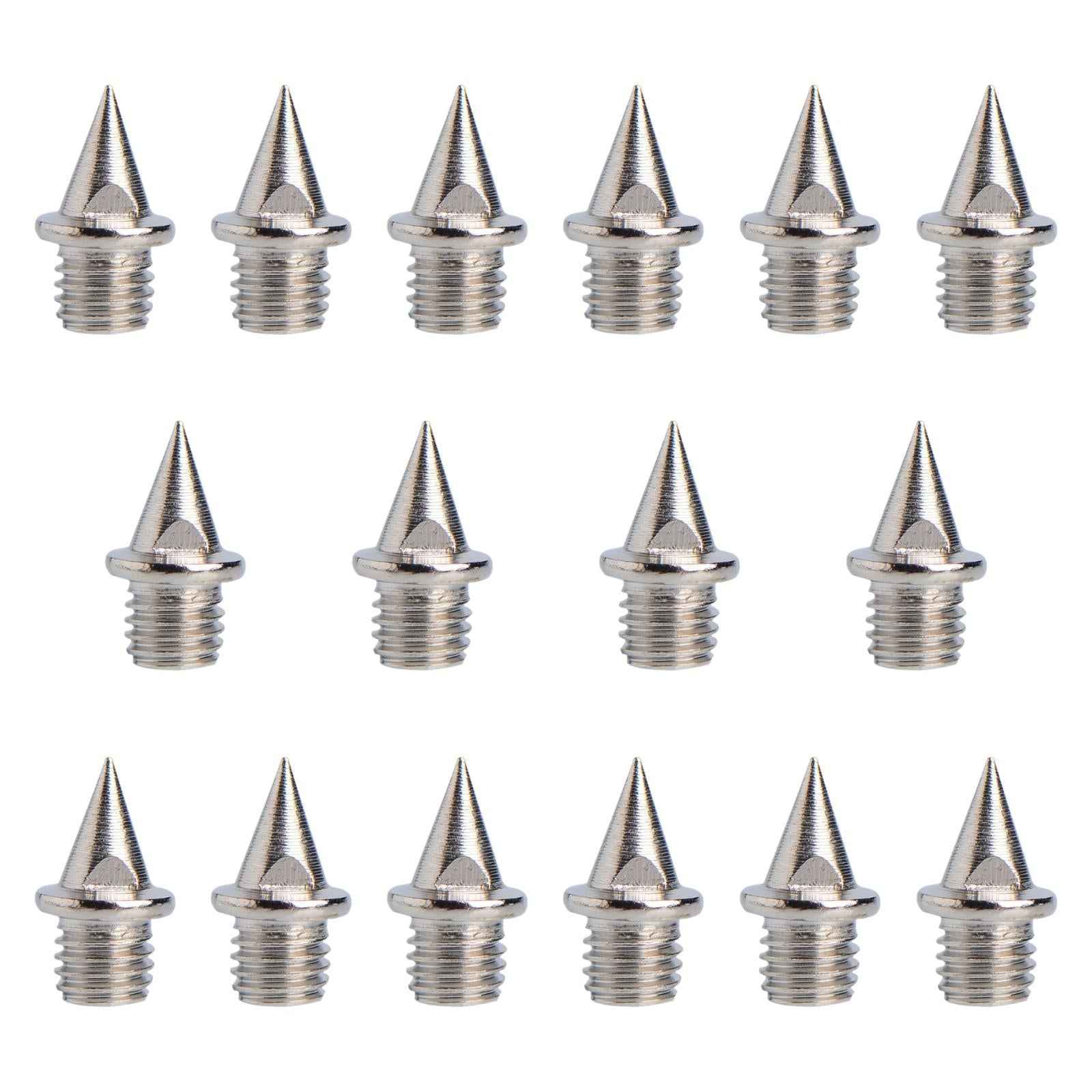 16 Pieces Replacement Spikes for Track Shoes 7 mm for Short Distance Running Silver Sharp Nails
