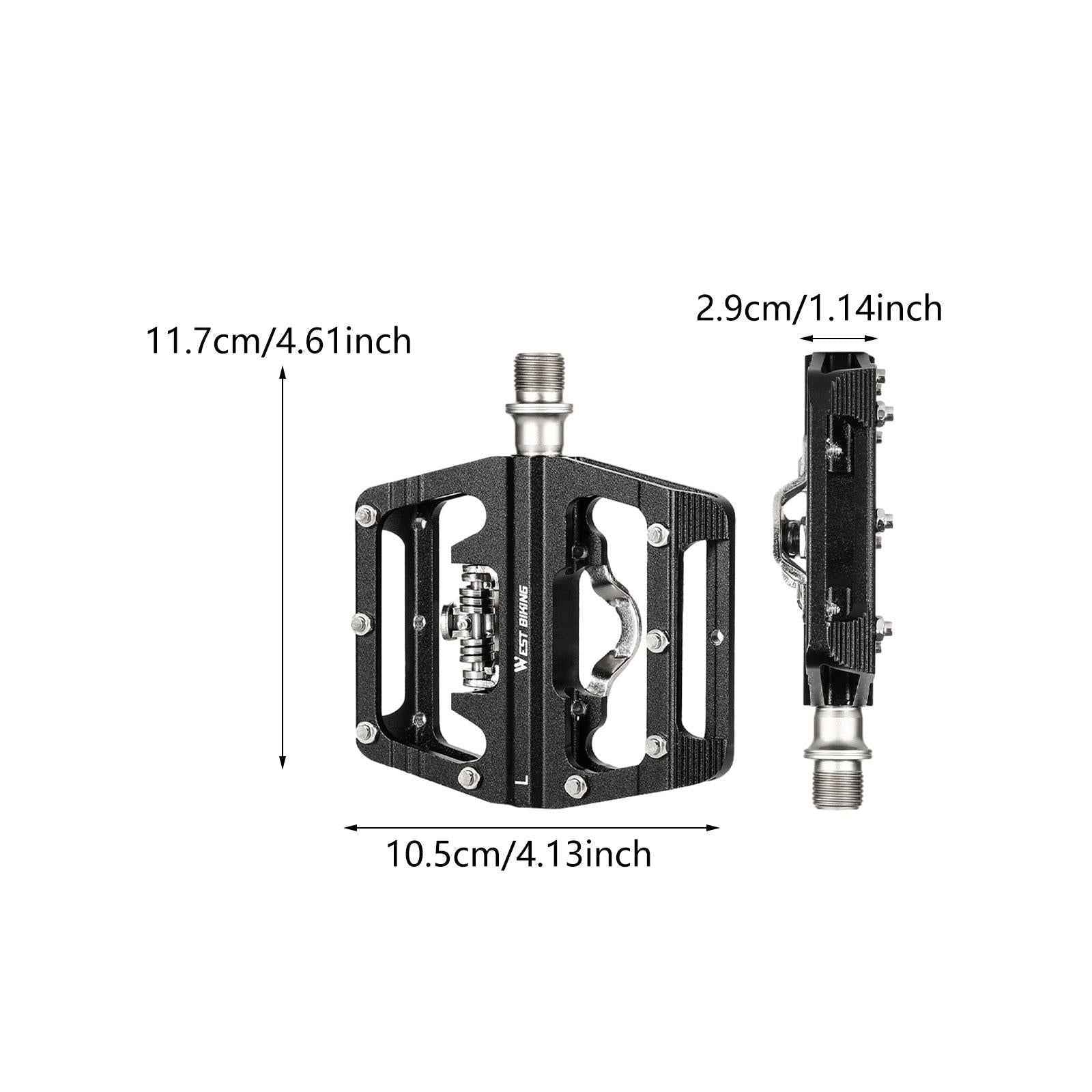 Mountain Bicycle Pedals Replacement Aluminum Alloy Non Skid Road Bike Pedals
