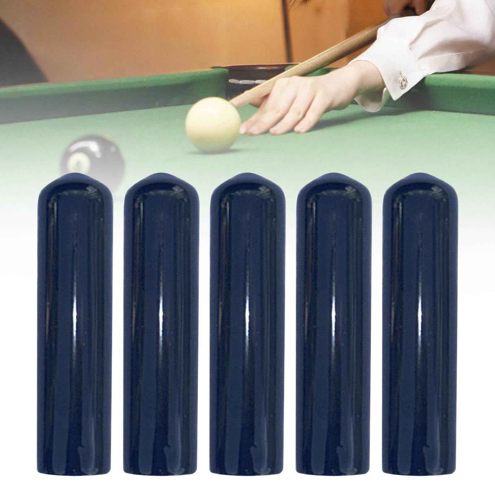 5 Pieces Pool Cue Tip Covers Billiards Accessories Portable Snooker Tip Caps 10mm