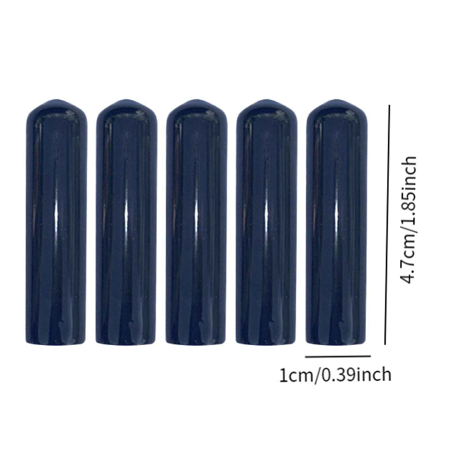 5 Pieces Pool Cue Tip Covers Billiards Accessories Portable Snooker Tip Caps 10mm