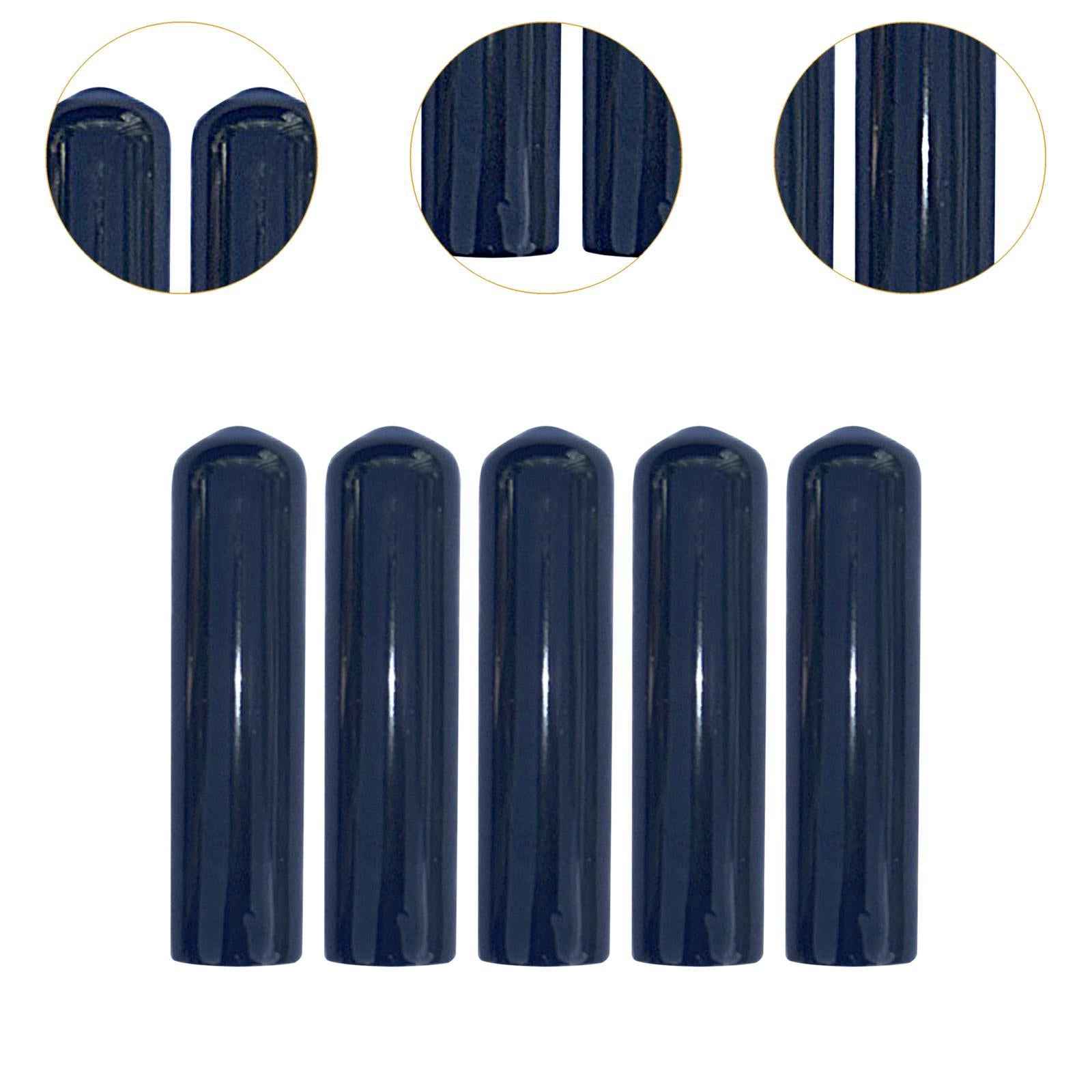 5 Pieces Pool Cue Tip Covers Billiards Accessories Portable Snooker Tip Caps 10mm