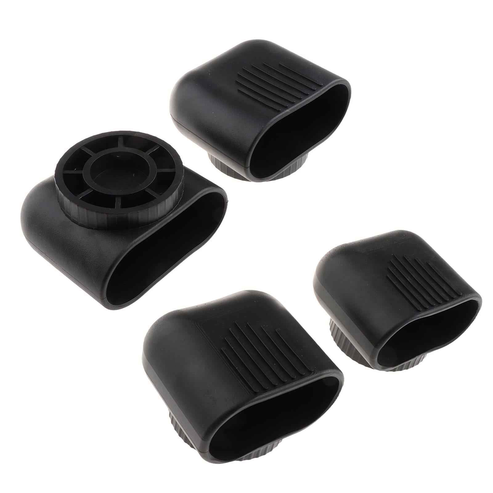 2Pcs Fitness Equipment Oval Tube Cap Multifunction Wearproof Floor Protector Medium