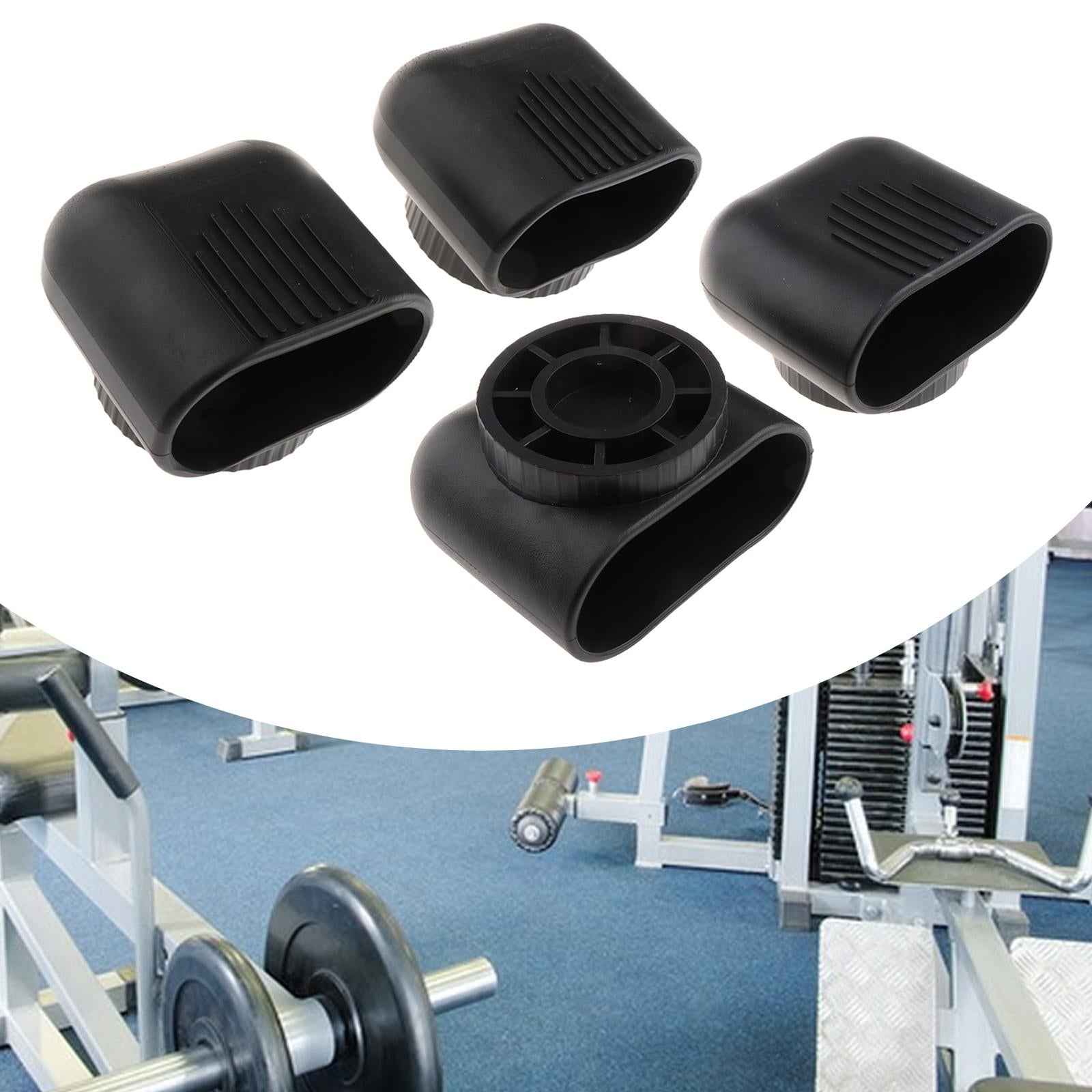 2Pcs Fitness Equipment Oval Tube Cap Multifunction Wearproof Floor Protector Medium