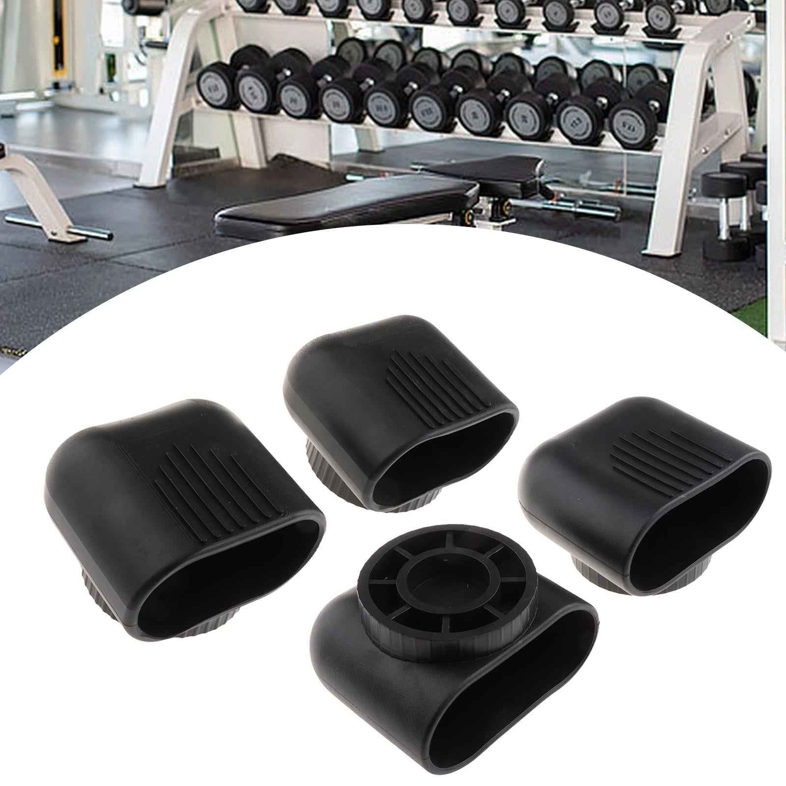 2Pcs Fitness Equipment Oval Tube Cap Multifunction Wearproof Floor Protector Medium