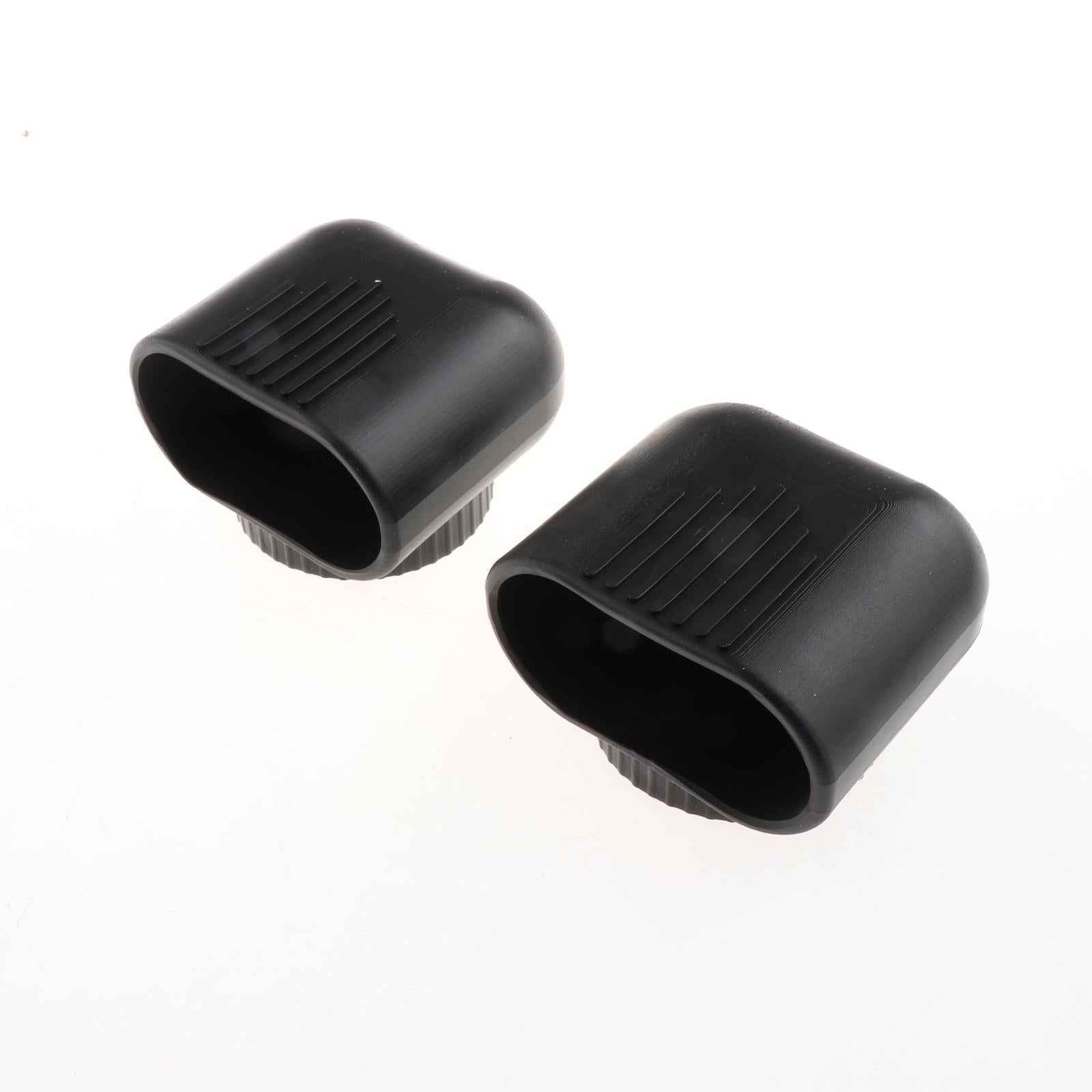 2Pcs Fitness Equipment Oval Tube Cap Multifunction Wearproof Floor Protector Medium