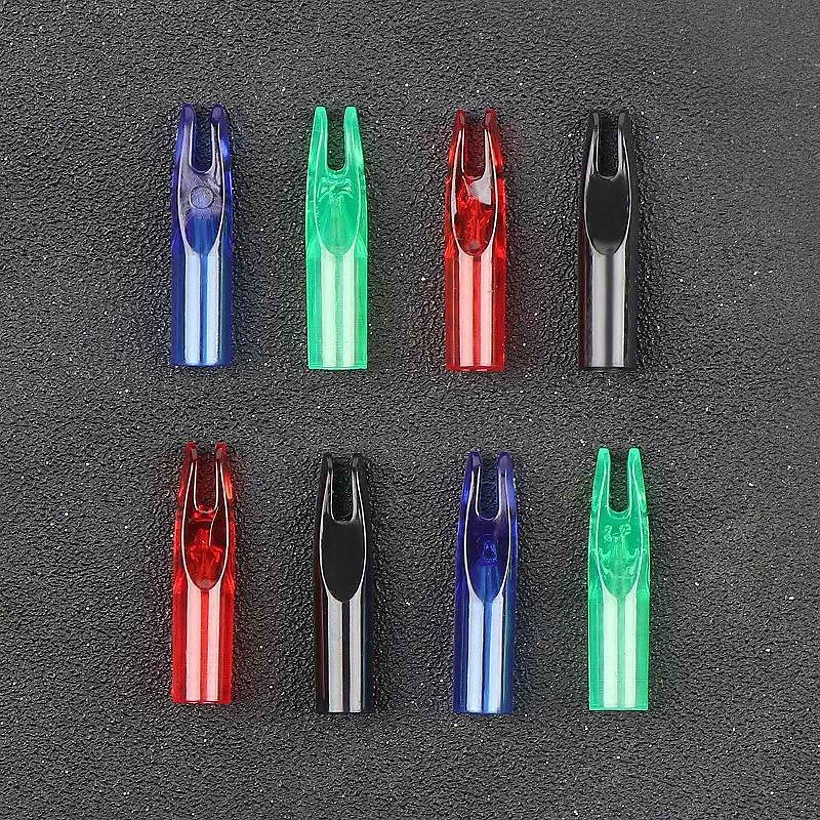 50x Archery Arrow Nocks Insert Tail End Nocks for Training Hunting Practice Blue
