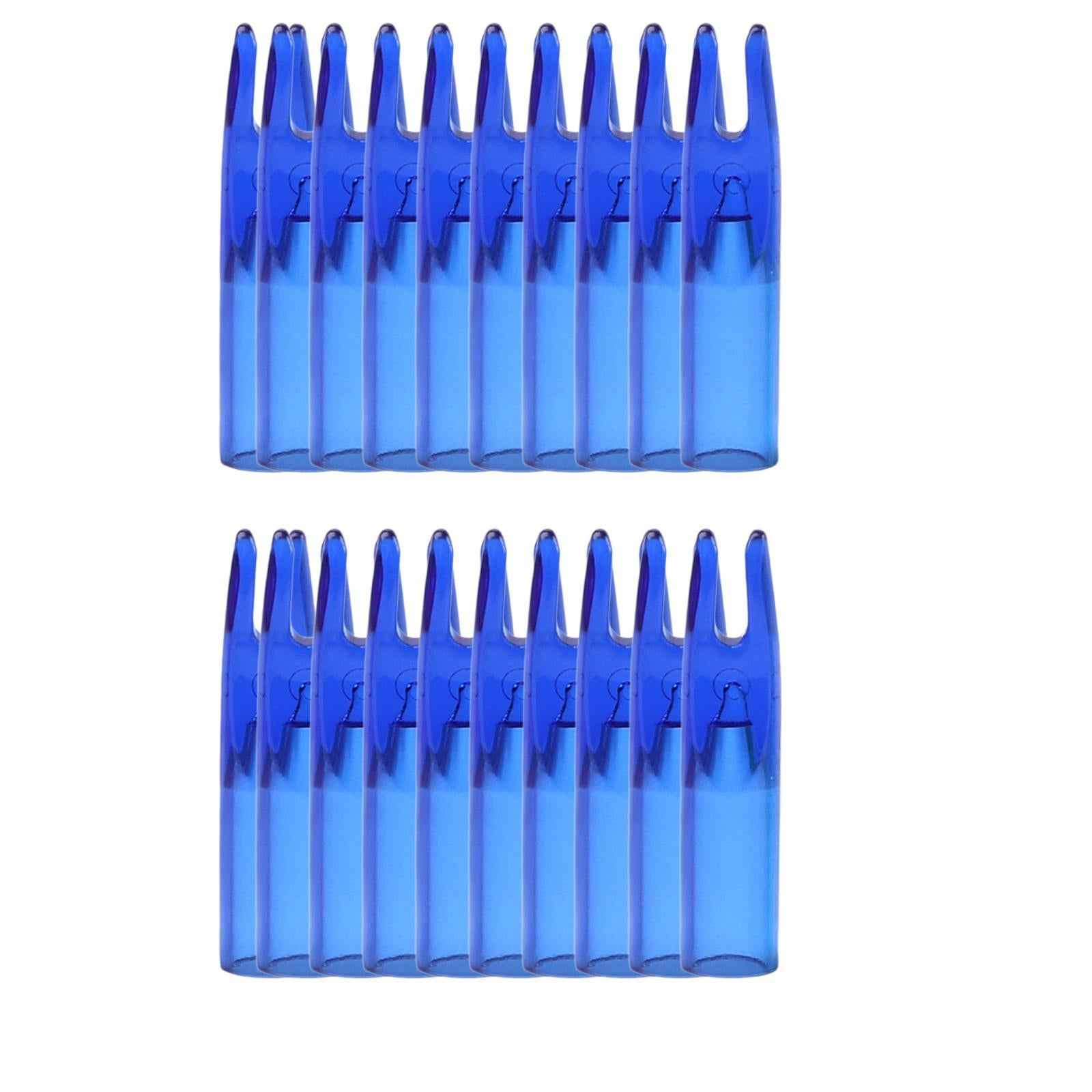 50x Archery Arrow Nocks Insert Tail End Nocks for Training Hunting Practice Blue