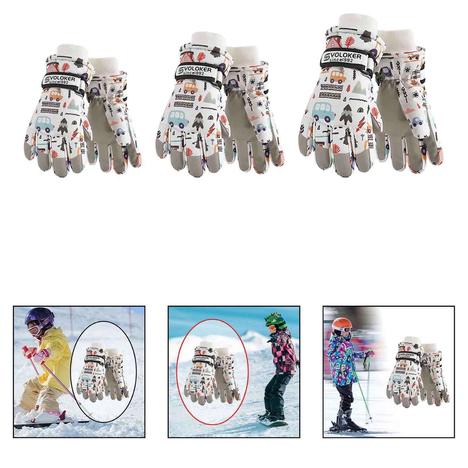 Kids Ski Gloves Versatile Gift Skiing Gloves for Skiing Cycling Motorcycling S