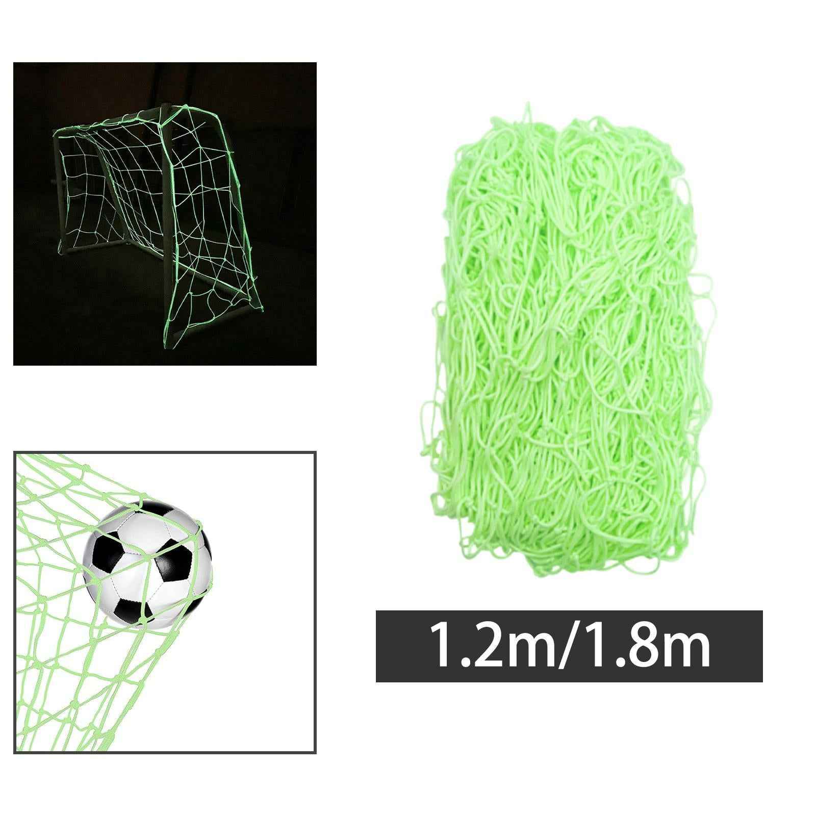 Luminous Soccer Goal Net Portable Soccer Replacement for Game Practice Beach S