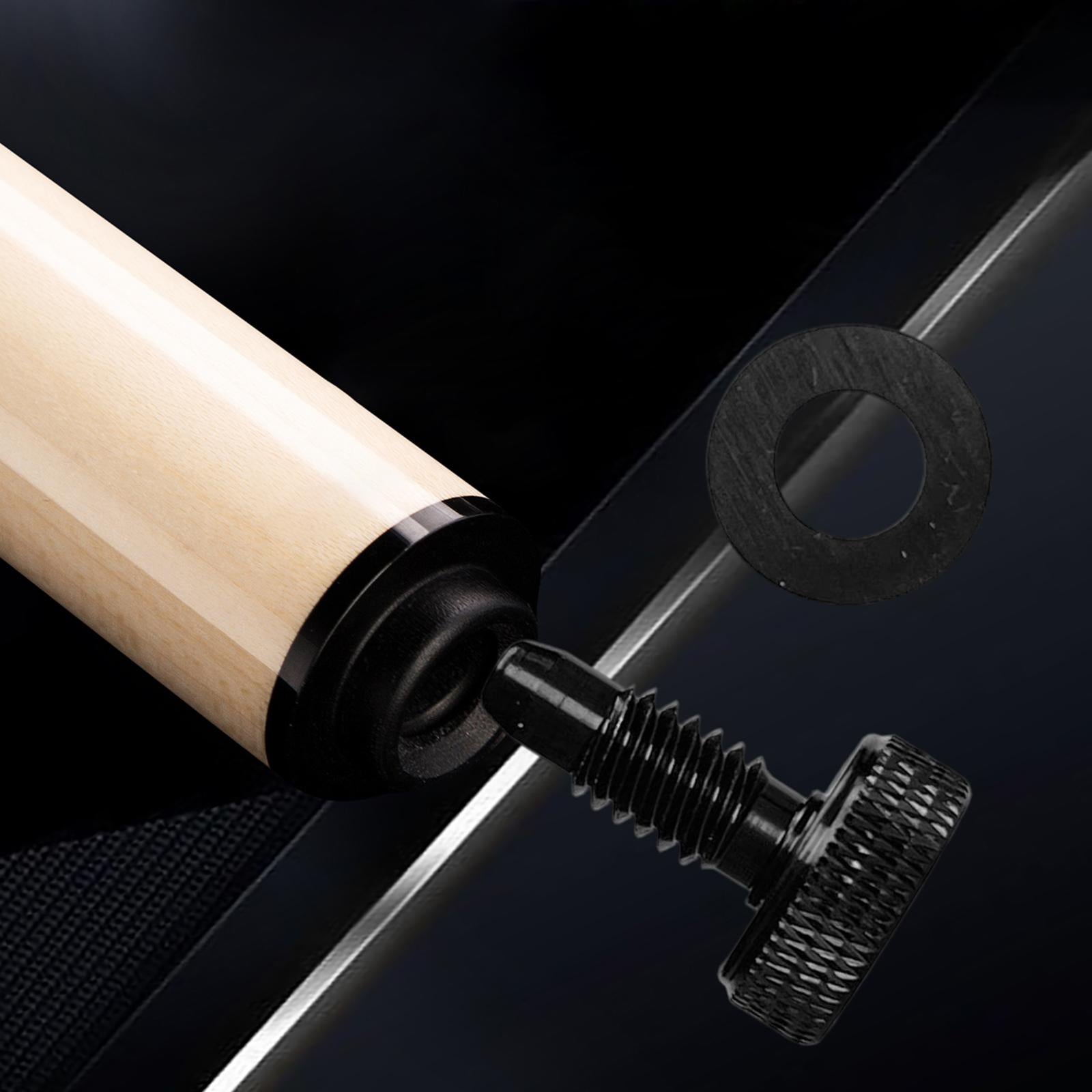 Billiard Cue Bottom Plug Aluminum Alloy Black Pool Cue Stick Joint Protector Style B