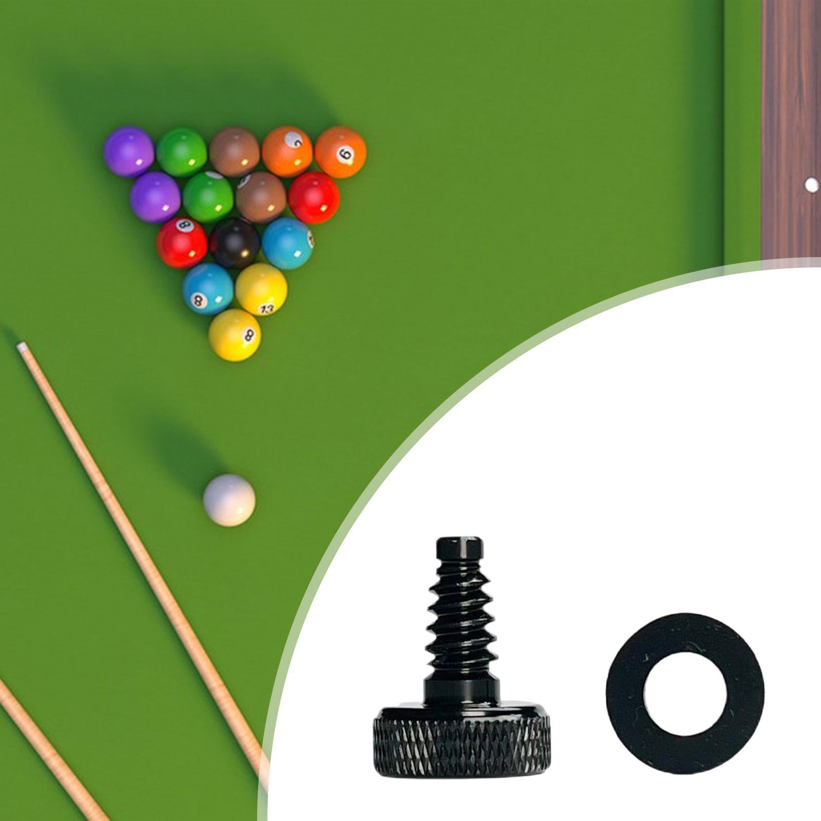 Billiard Cue Bottom Plug with Gasket Accessories for Pool Table Playing Club Height 24 mm